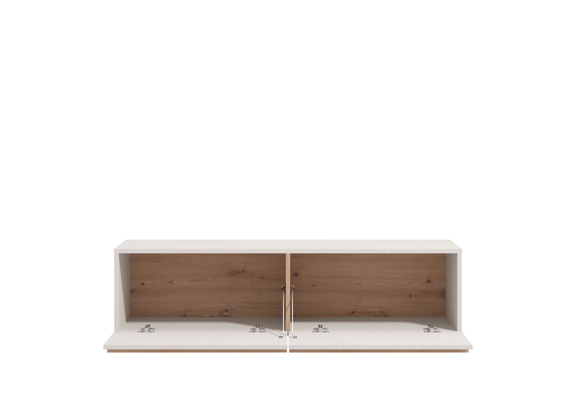 INOSIGN Lowboard »Arles TV-Kommode, Breite 128 /154/192 cm, TV-Schrank, Wandmontage«, mit geschlossenen Fächern, in Kaschmir Farbe, mit Klappentüren