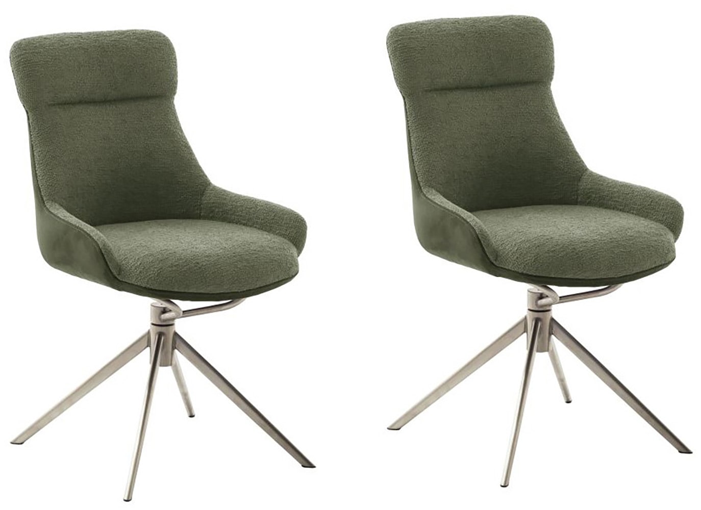 MCA furniture Esszimmerstuhl, Feingewebe, (2er-Set), drehbar 360°, Dreh- & günstig online kaufen