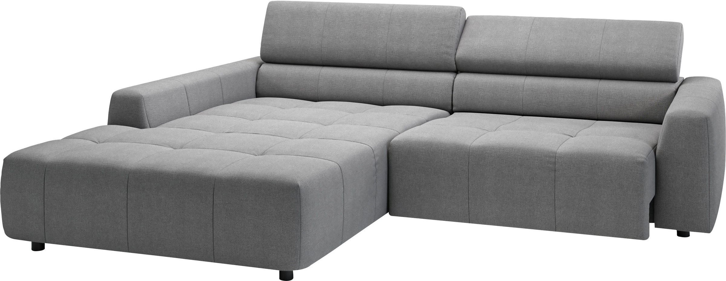 3C Candy Ecksofa »Denver auch mit Cord- und Easy care-Bezug, Kopfteilverstellung L-Form«, wahlweise. mit motorischer Sitztiefenverstellung
