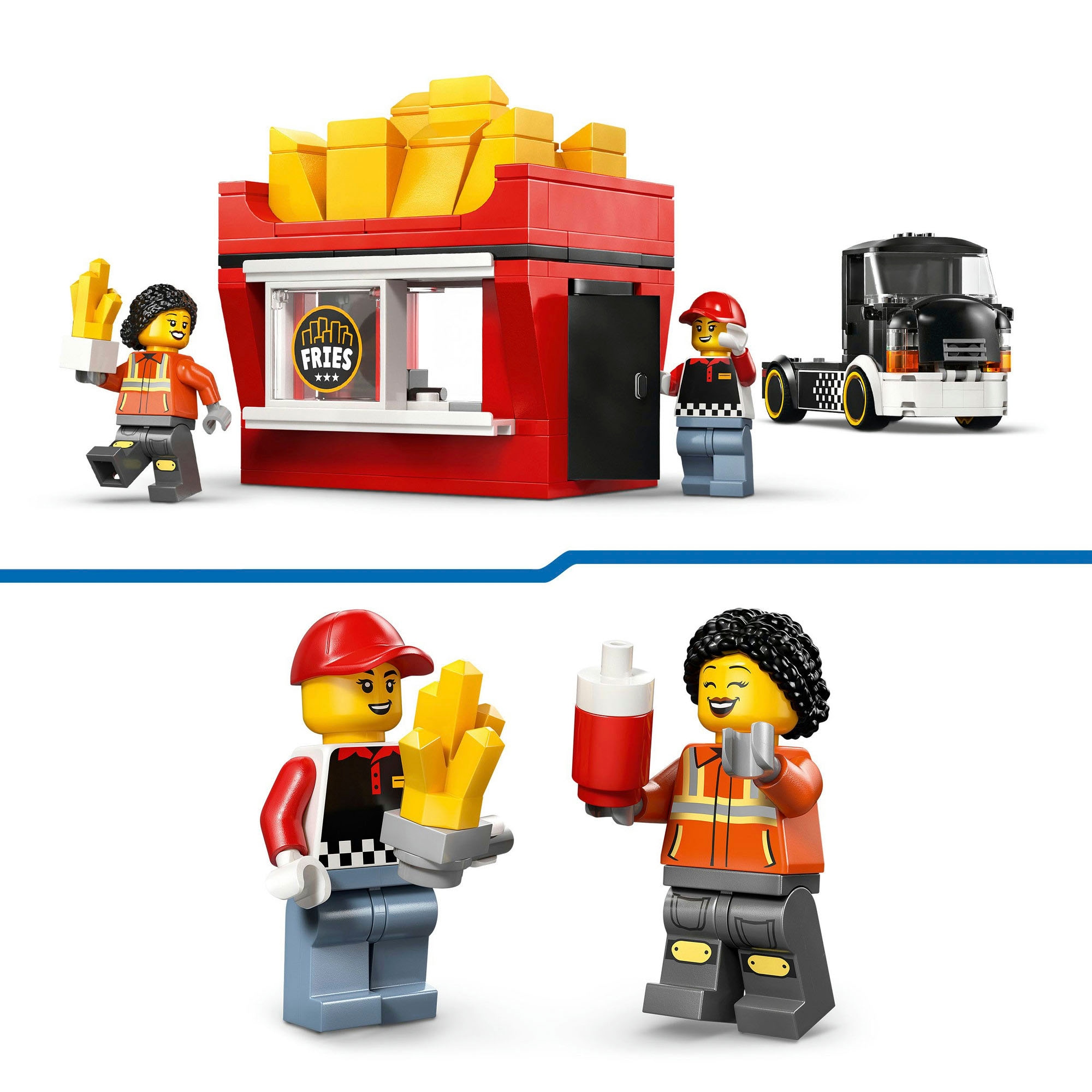 LEGO® Konstruktionsspielsteine »Pommes-Truck (60488), LEGO City« Made in Europe
