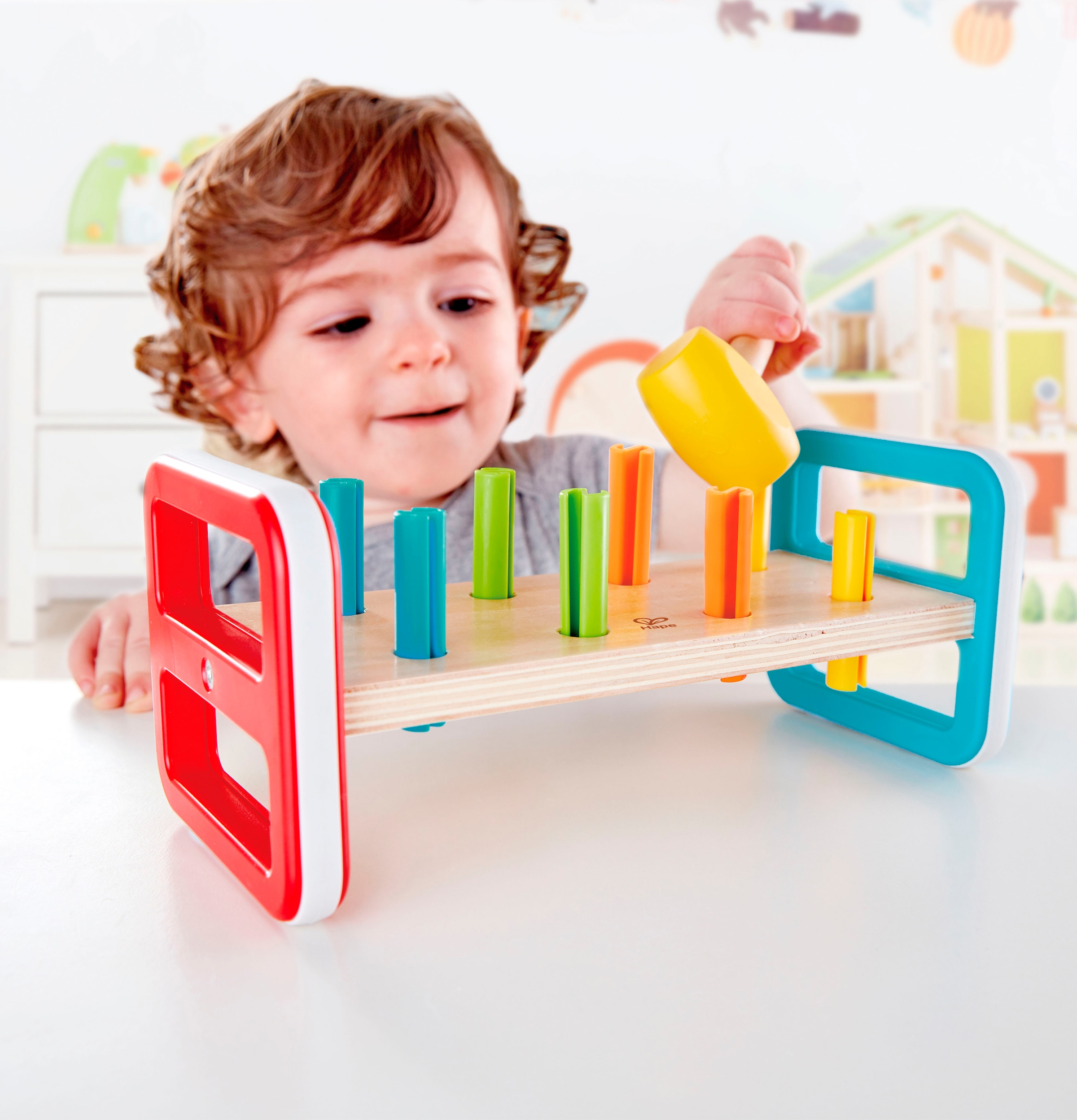 Hape Klopfbank »Regenbogen-Klopfbank«