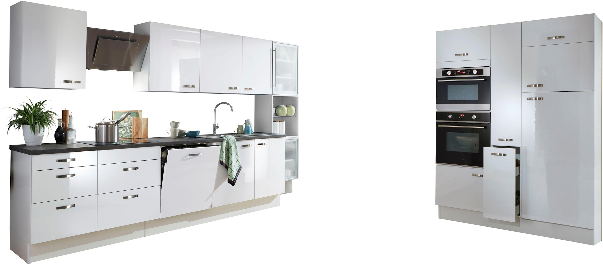 OPTIFIT Küchenzeile »Cara«, und cm 480 Breite Soft-Close-Funktion, online Vollauszügen mit bestellen