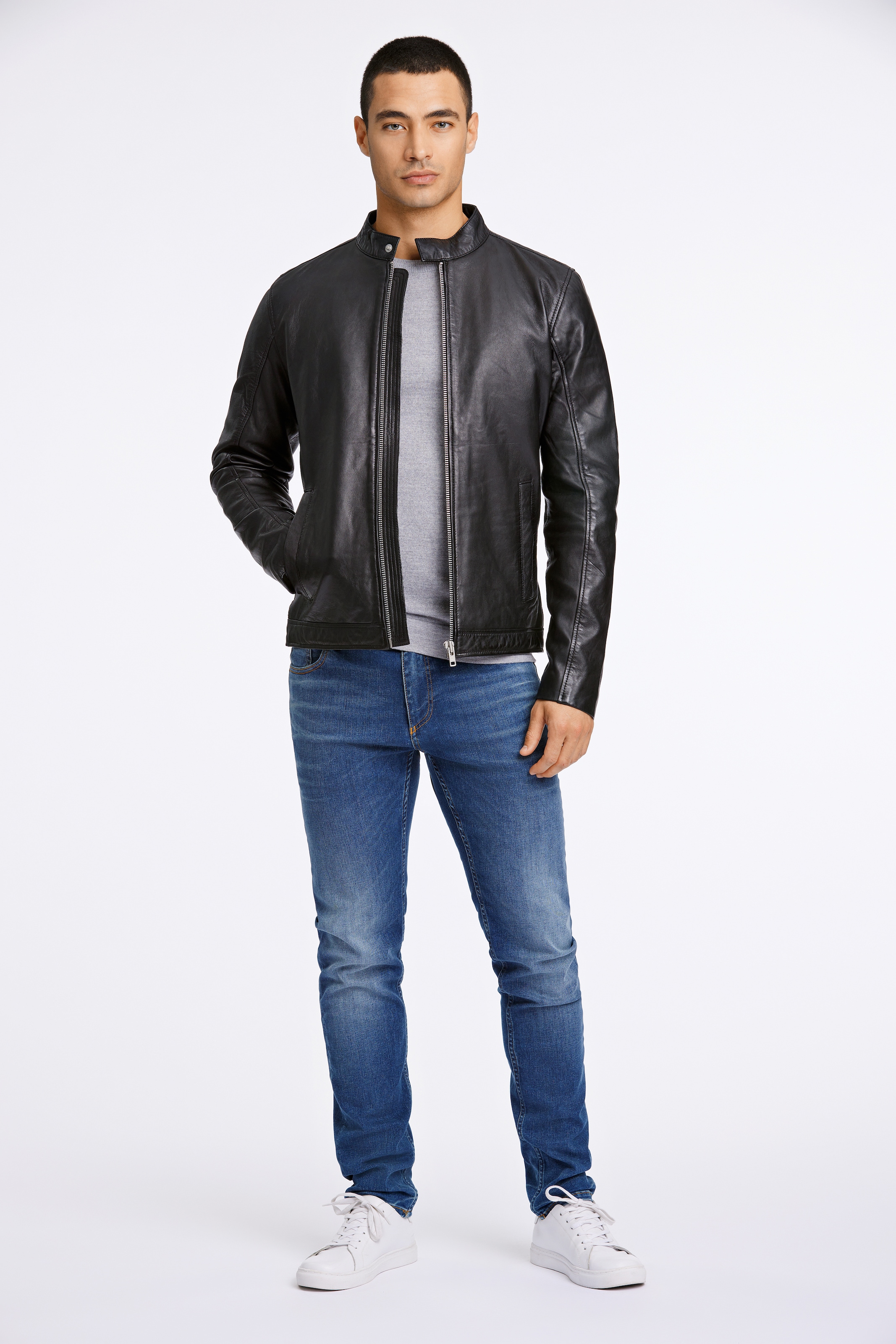 LINDBERGH Lederjacke, aus echtem Leder
