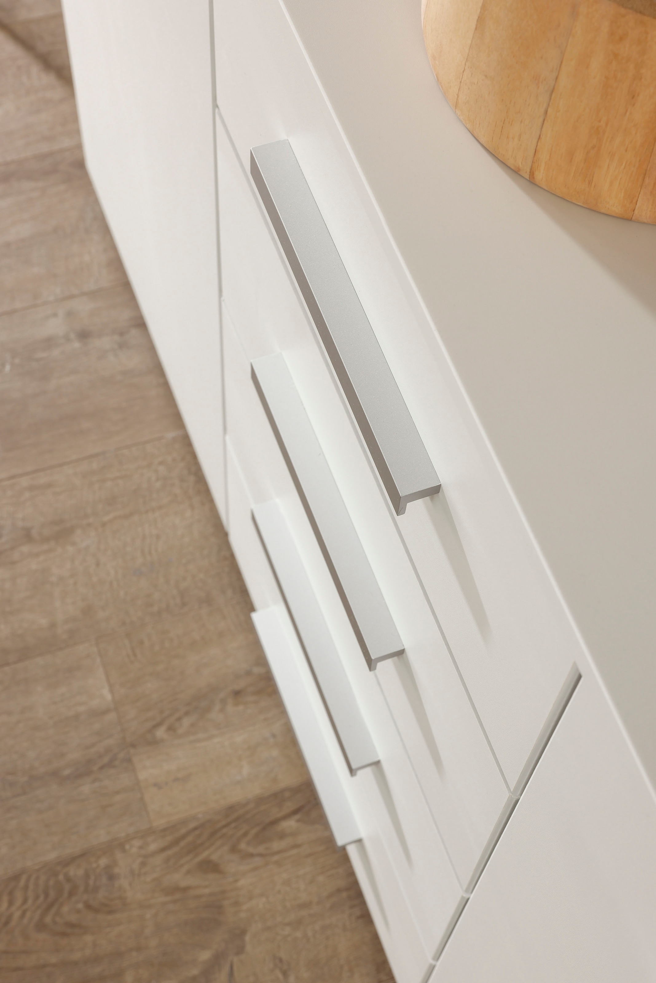 rauch Schubkastenkommode »Sideboard Kommode Kombikommode KOLUNA mit Dekorfront«, (Breite 120 cm), vier große Schubladen, mit insgesamt 4 Einlegeböden MADE IN GERMANY