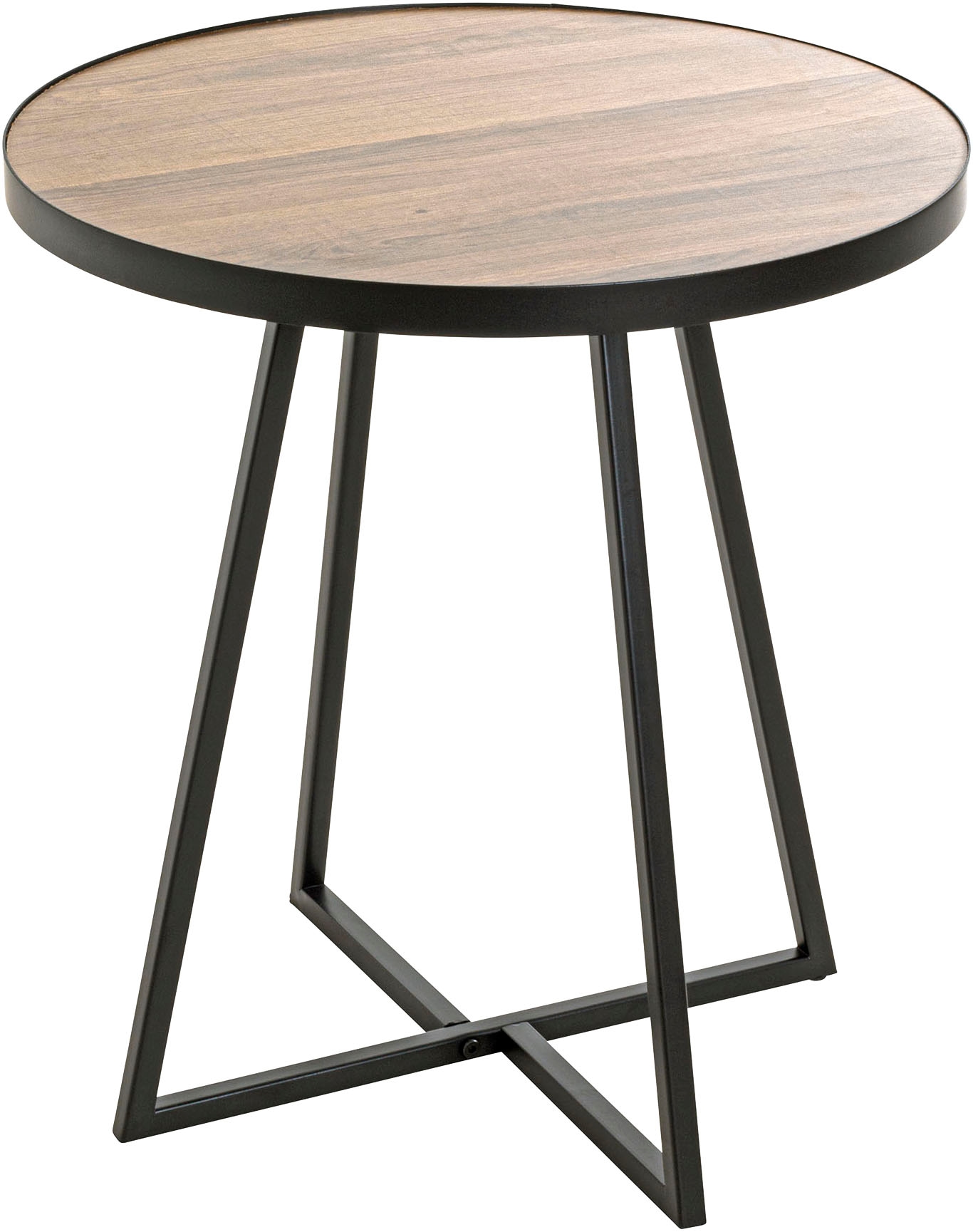 HAKU Beistelltisch »Sofatisch, Wohnzimmertisch« 1 Stk. tlg. rund - aus MDF Braun - Ø/H 48/52 cm