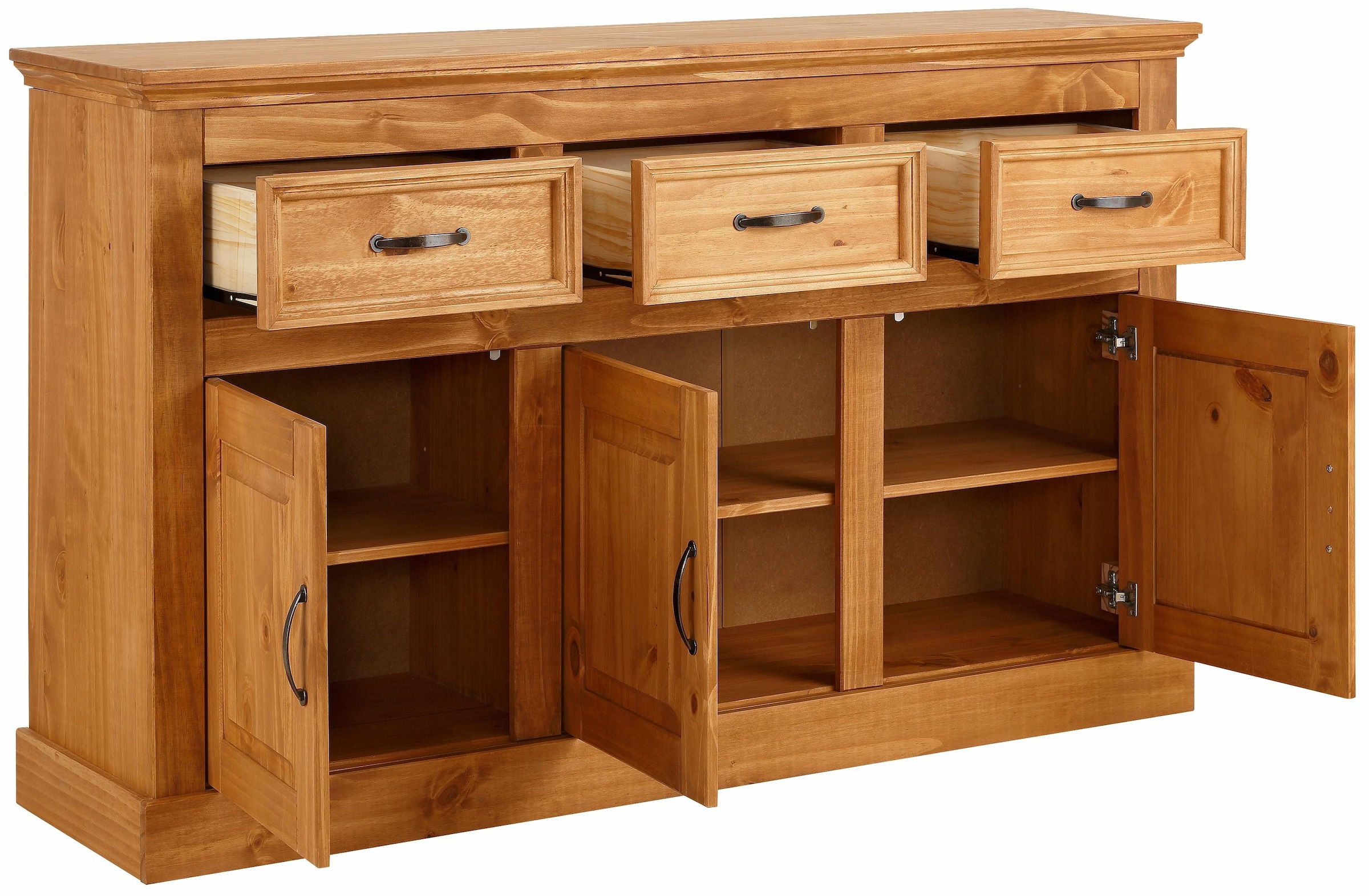 aus Sideboard Home massivem affaire Kiefernholz Rechnung »Selma«, auf bestellen