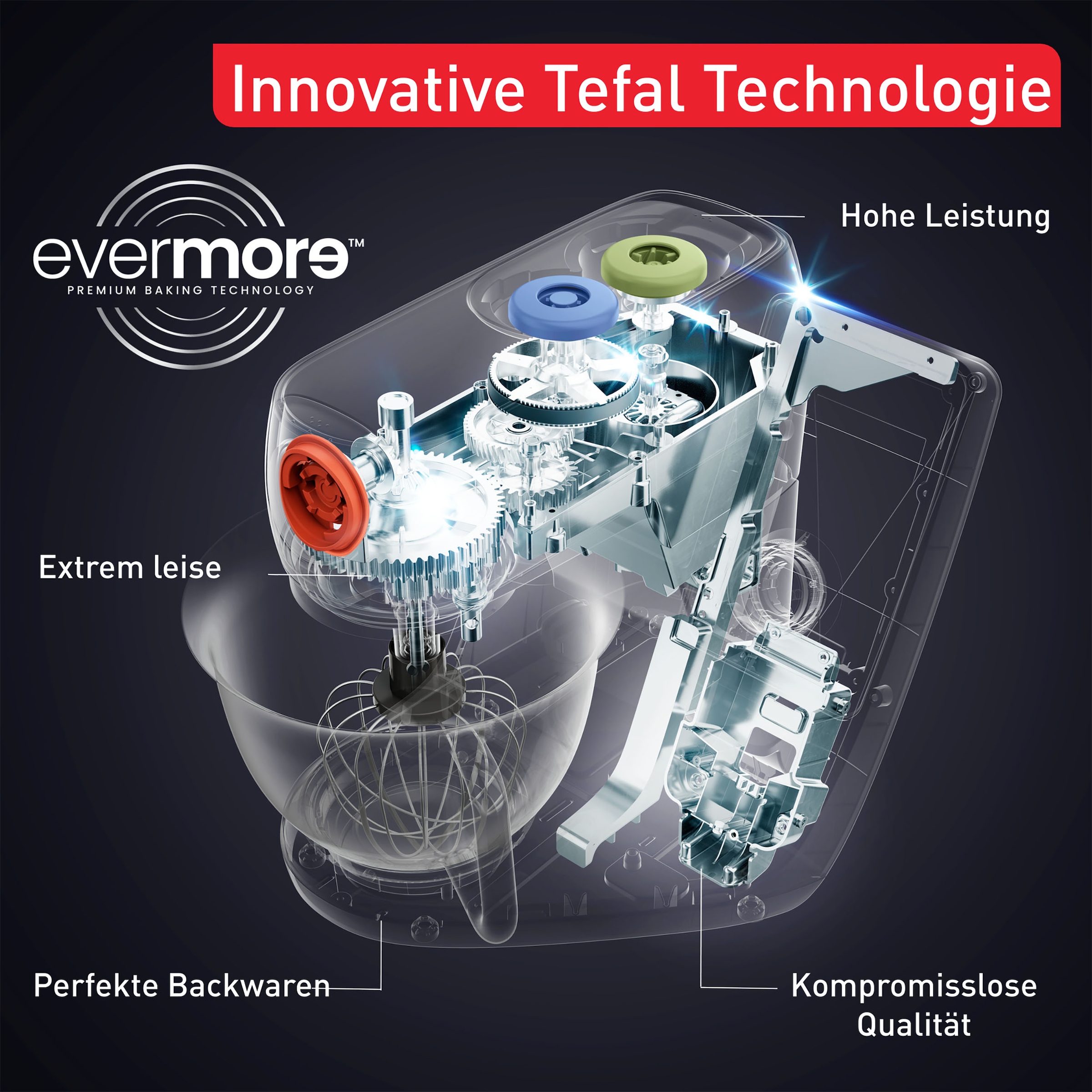 Tefal Küchenmaschine »QB950D I-Coach Touch«, 21 Automatikprogramme, intuitives digitales Coaching, Touchscreen