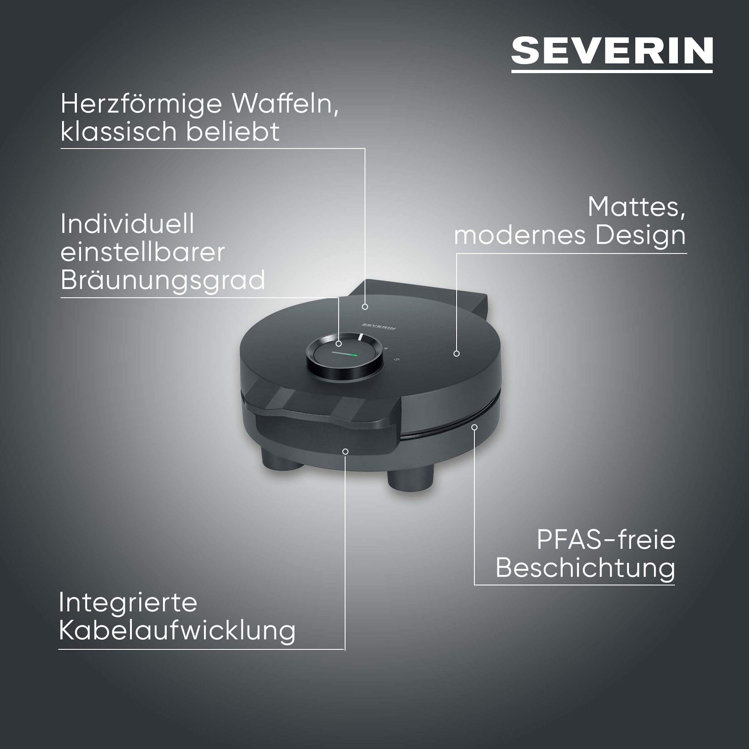 Severin Waffeleisen »WA 2116« 1000 W