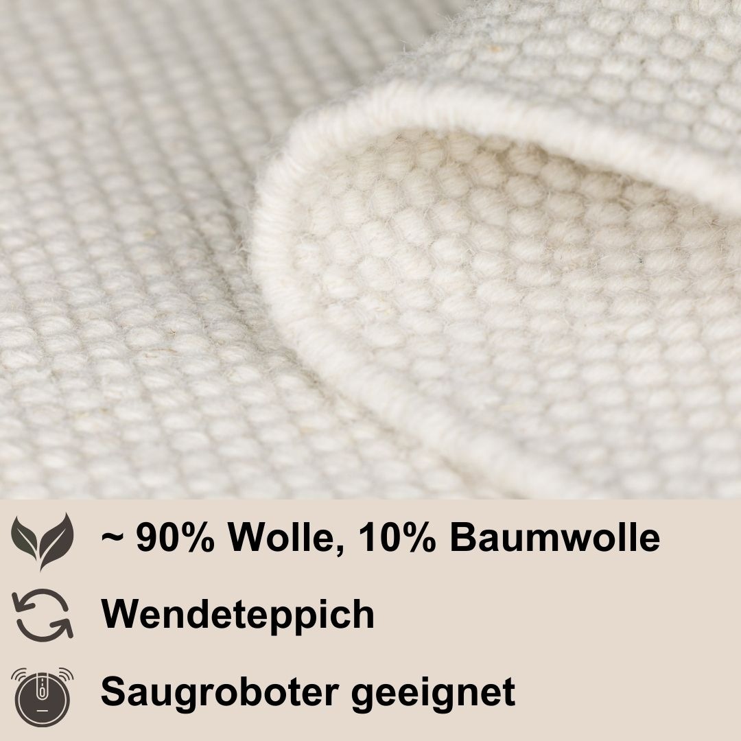 Myflair Möbel & Accessoires Wollteppich »B: 70   1« rechteckig 10 mm Höhe h günstig online kaufen