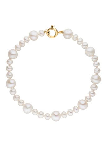 Perlenarmband »Schmuck Geschenk Gold 375 Armschmuck Armkette Perle«