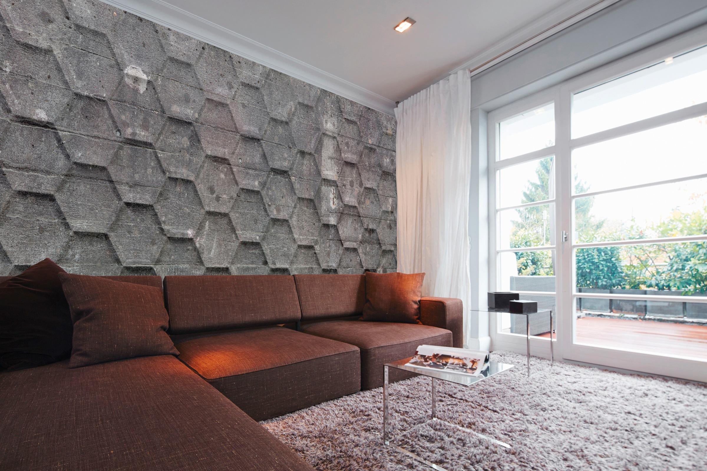 Architects Paper Fototapete »Atelier 47 Honeycomb 2« geometrisch glatt 3D F günstig online kaufen