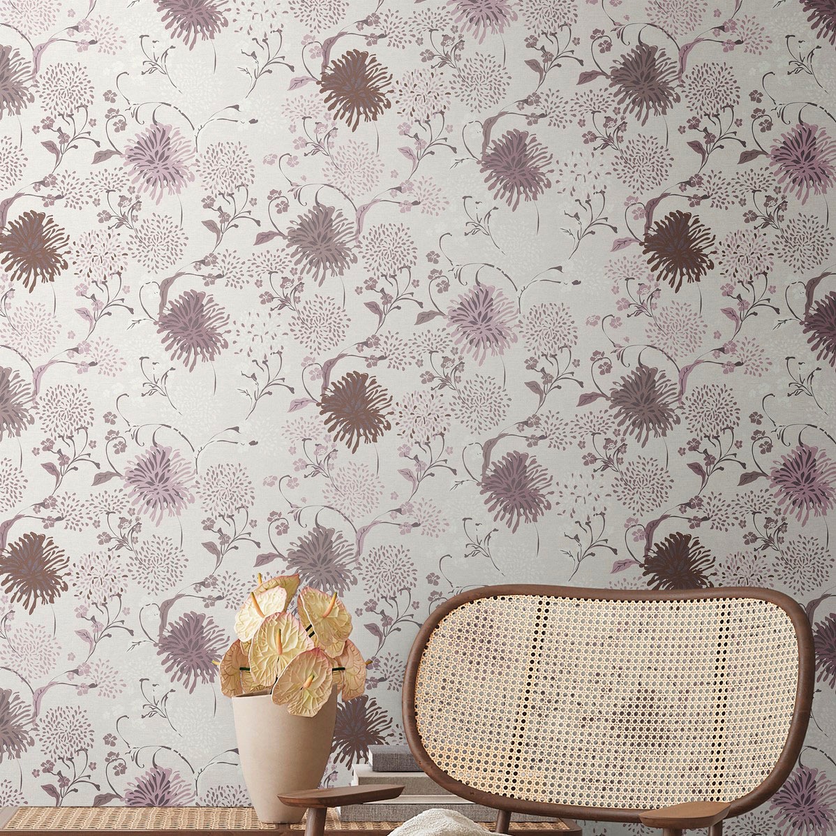 living walls Vliestapete »House of Turnowsky Designer Blumentapete«, matt, extravagant Kunst Floral verspielt