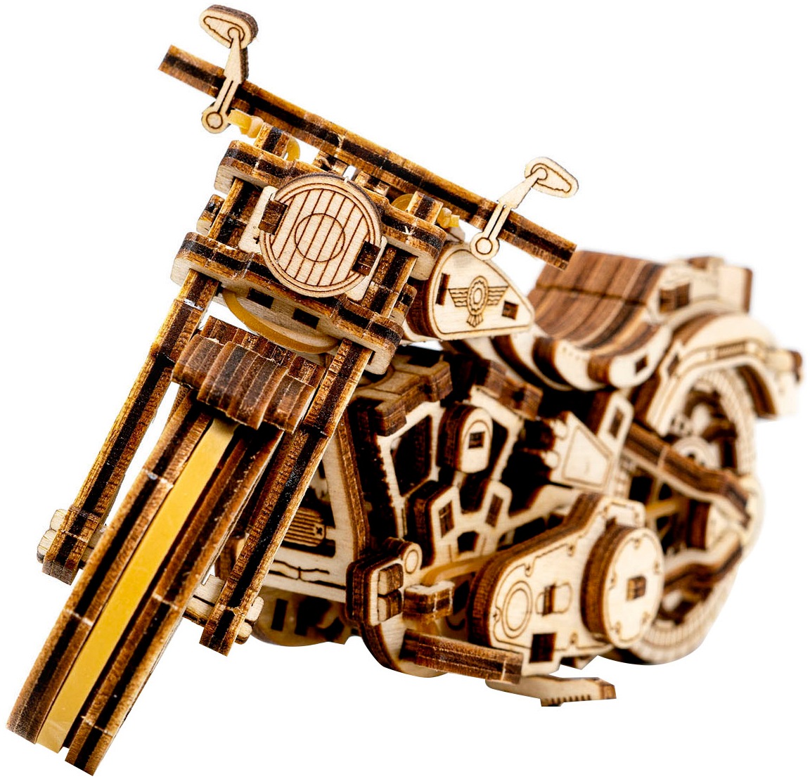 Revell® Modellbausatz »Revell Tiny Adventures, Cruiser V-Twin, Motorrad-Bausatz aus Holz« 1:13 Made in Europe, FSC® - schützt Wald