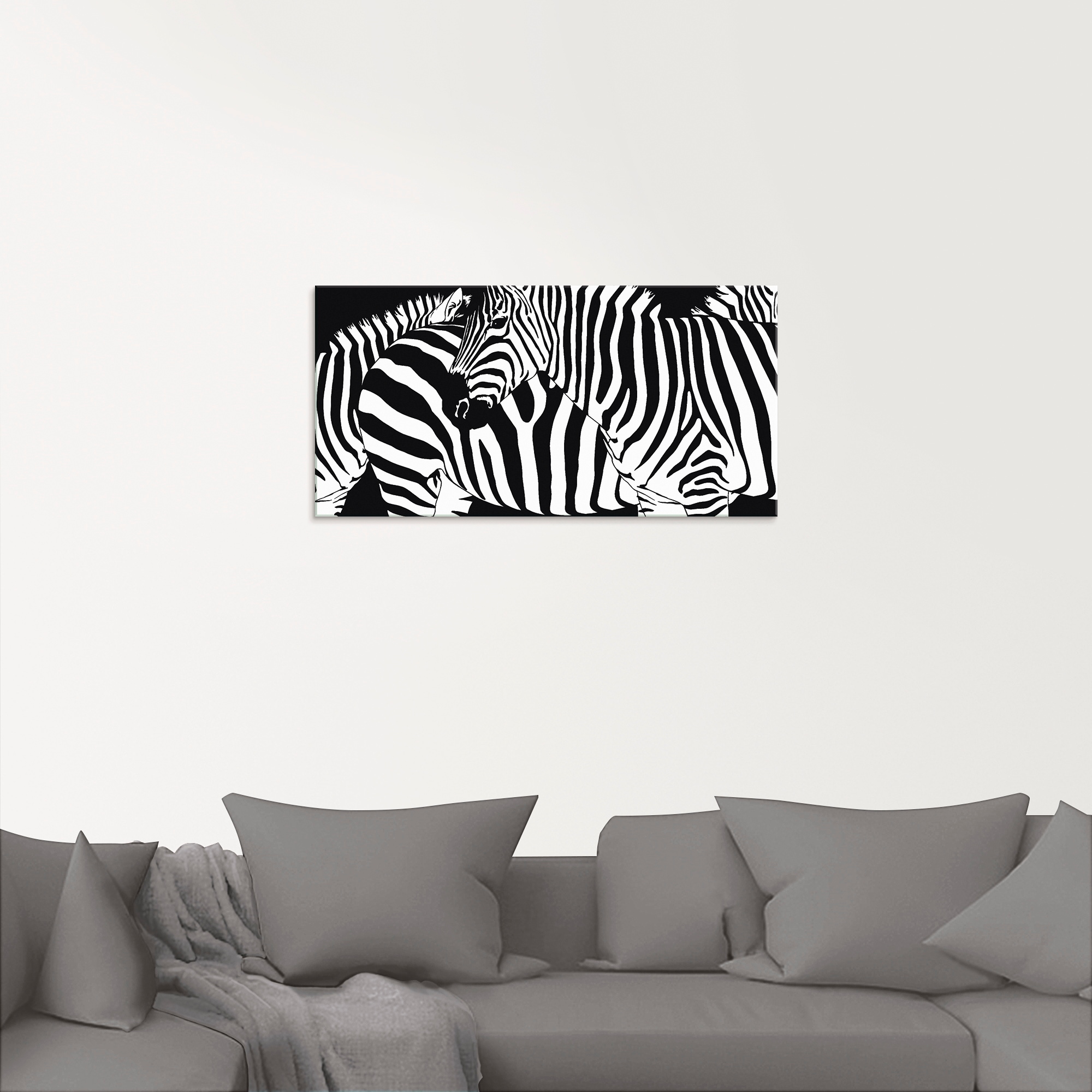 Artland Glasbild »Zebrastreifen«, Wildtiere, (1 St.), in verschiedenen Größen