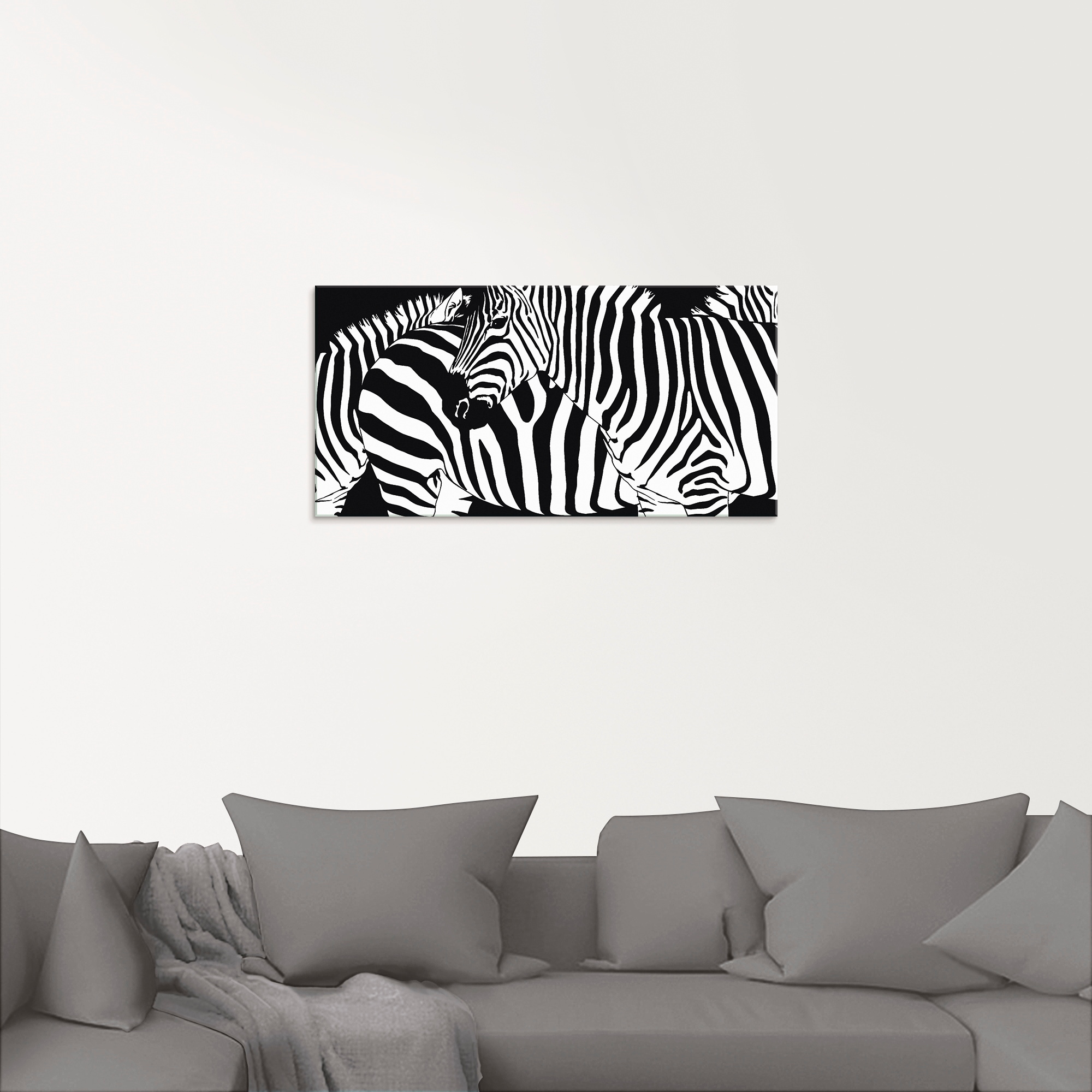 Artland Glasbild »Zebrastreifen«, Wildtiere, (1 St.), in verschiedenen Größ günstig online kaufen