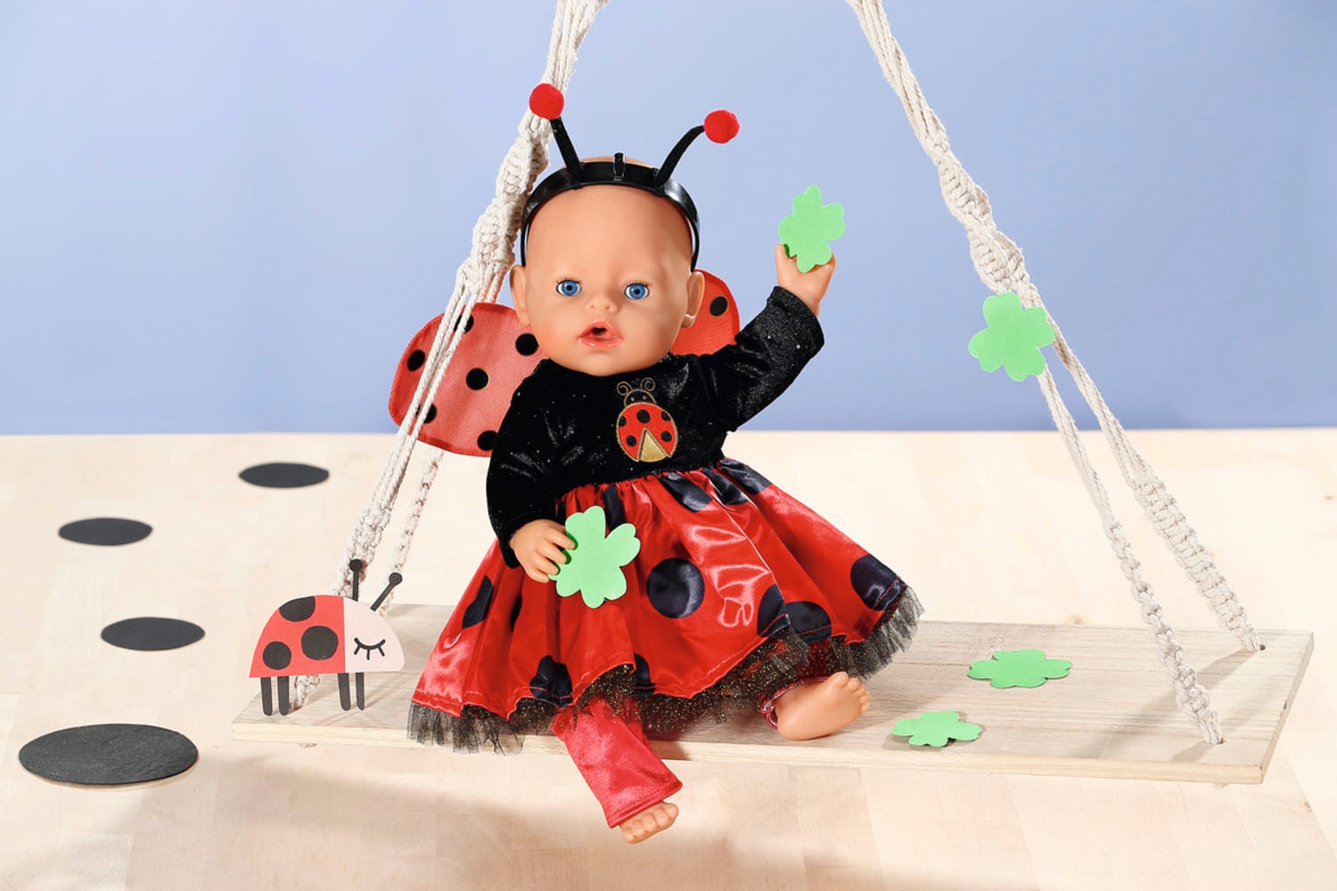 Zapf Creation® Puppenkleidung »Dolly Moda, Marienkäfer Outfit, 43 cm«