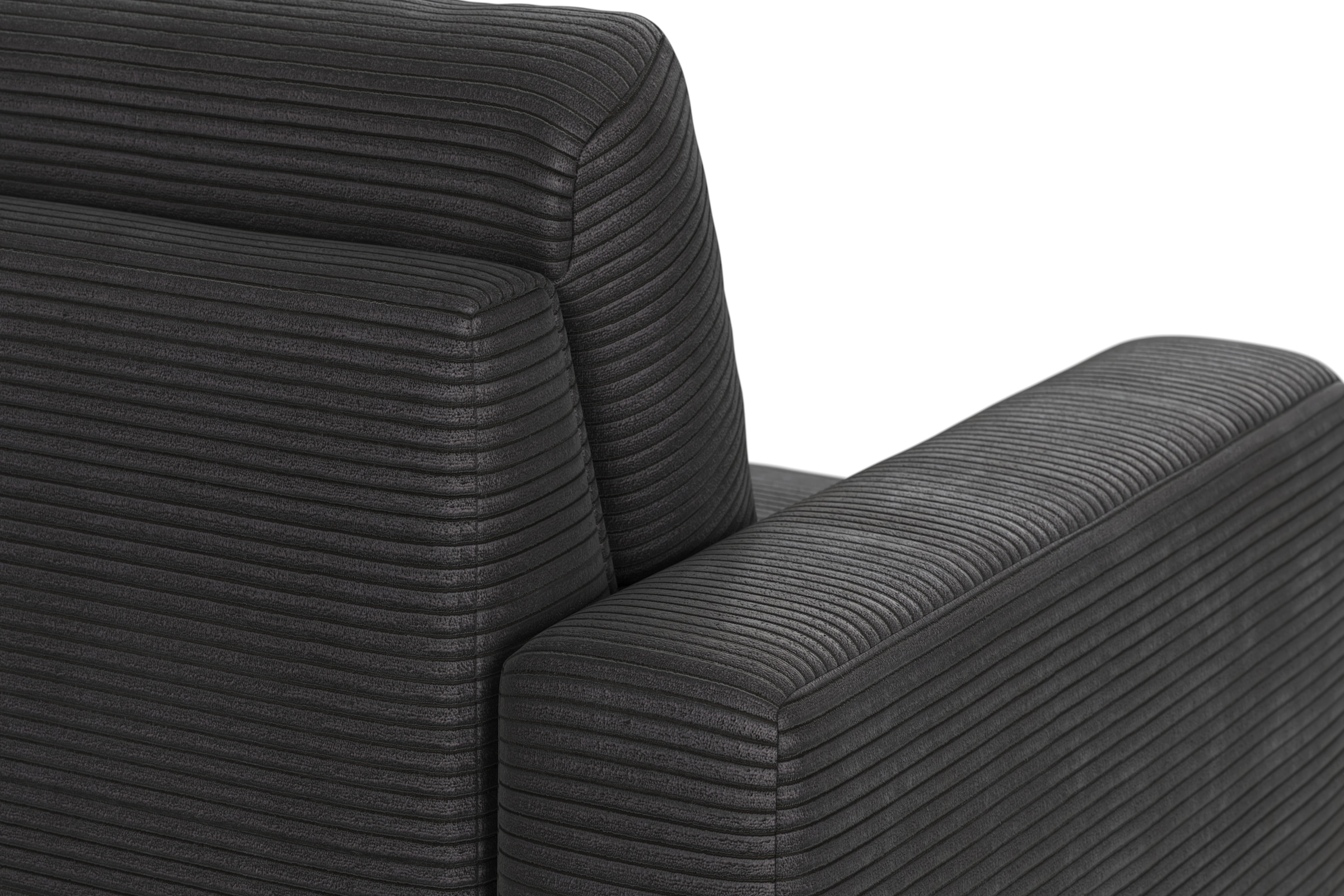 Home affaire Ecksofa »Summer L-Form«, mit Recamiere, mit oder ohne Bettfunktion und Bettkasten, Cord-Bezug