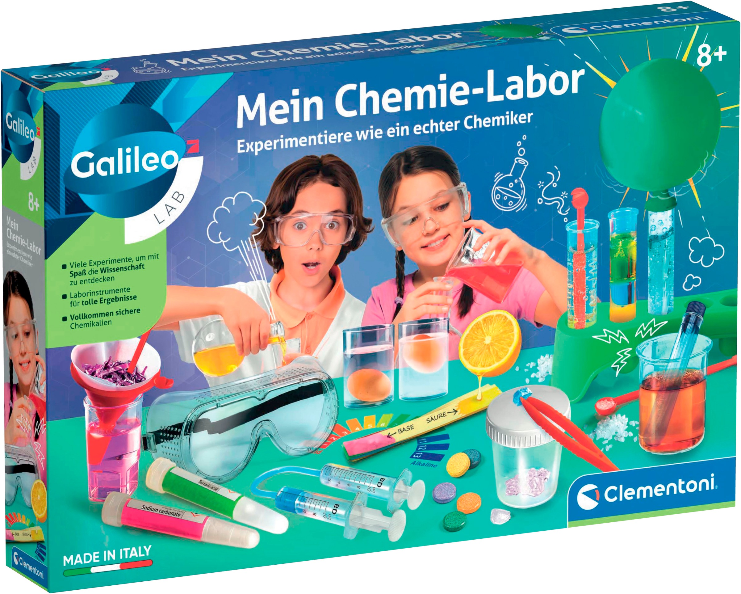 Clementoni® Experimentierkasten »Galileo Lab, Mein Chemie-Labor«, Made in Europe