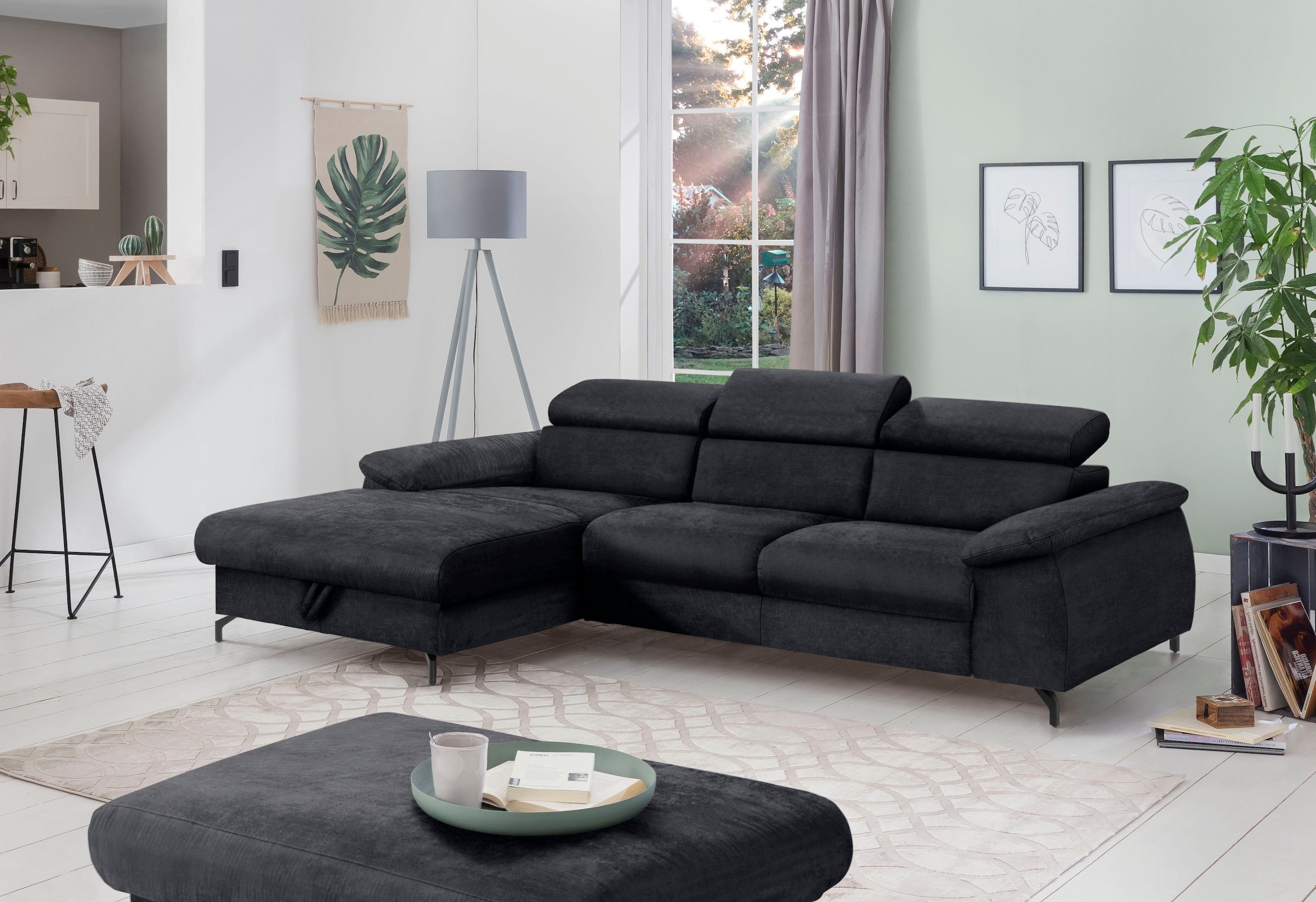 COTTA Polstergarnitur »Komaris L-Form«, (Set), Set bestehend aus: Ecksofa m günstig online kaufen