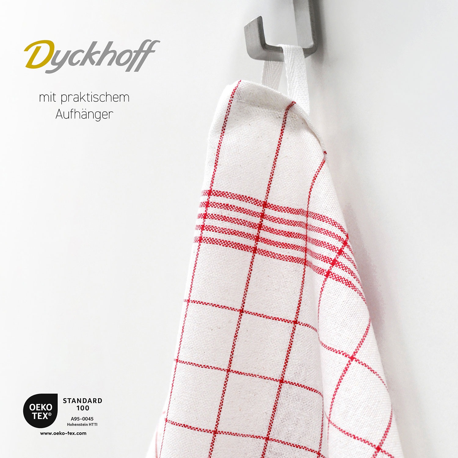 Dyckhoff Geschirrtuch »Karo«, (Packung, 20 tlg., 20 Geschirrtücher 50 x 70 günstig online kaufen
