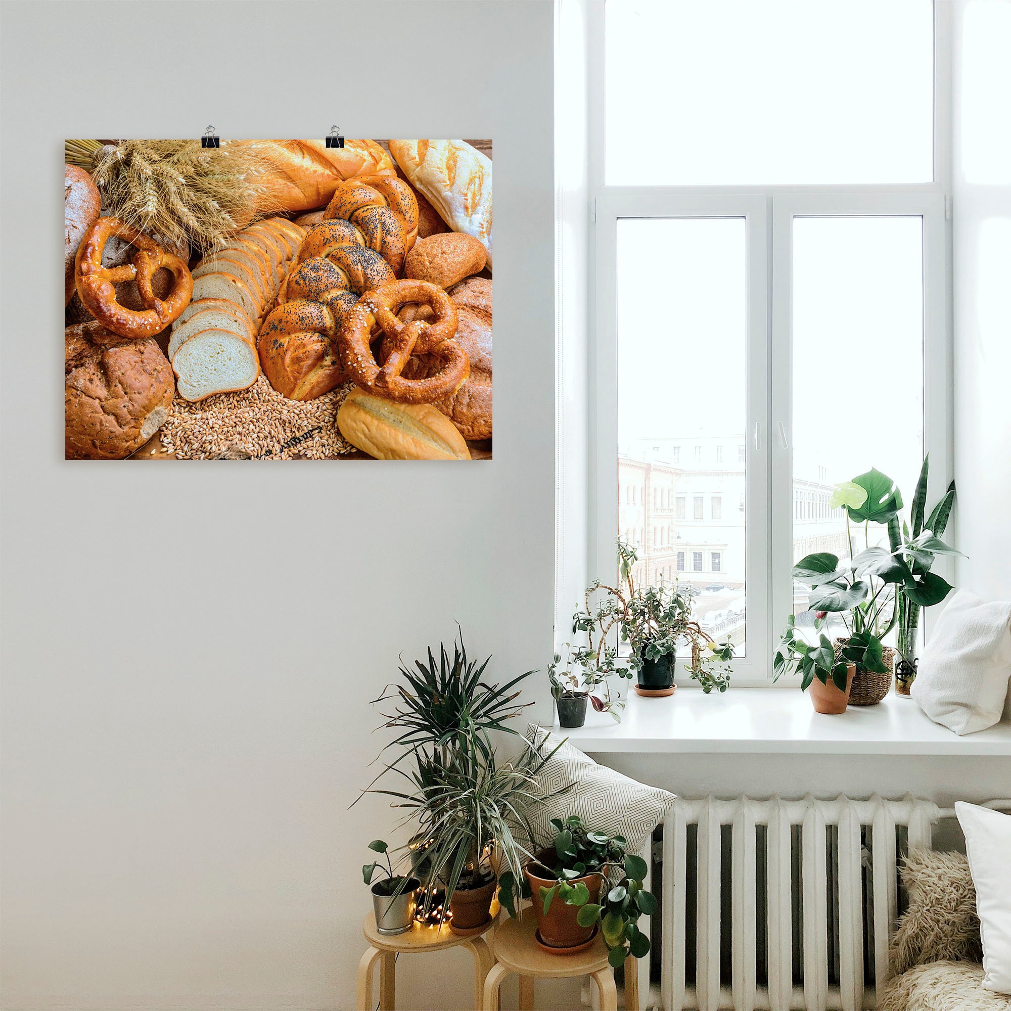 Artland Wandbild »Leckere Backwaren«, Getreide, (1 St.), als Alubild, Leinwandbild, Wandaufkleber oder Poster in versch. Größen