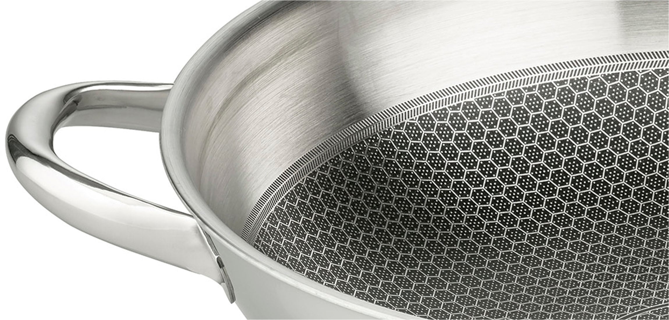 Elo Premium Wok »Relief Evolution Wokpfanne« Edelstahl 18/10 1 tlg. tlg. durchgehender Aluminium-Kern, außen magnetischer Edelstahl