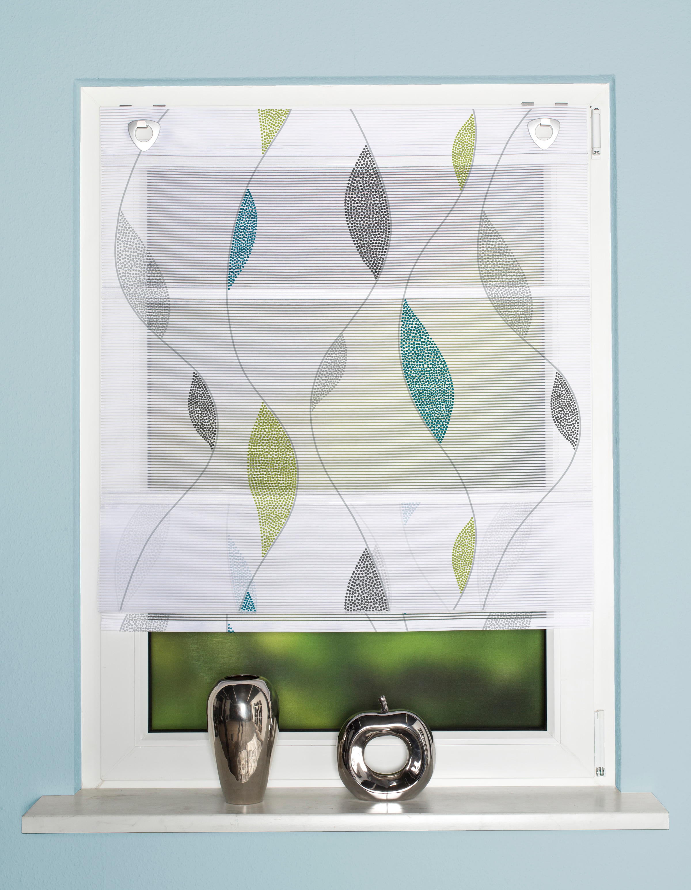 HOME WOHNIDEEN Magnetrollo »PAOLO« mit Hakenaufhängung ohne Bohren und Schrauben digital bedruckt