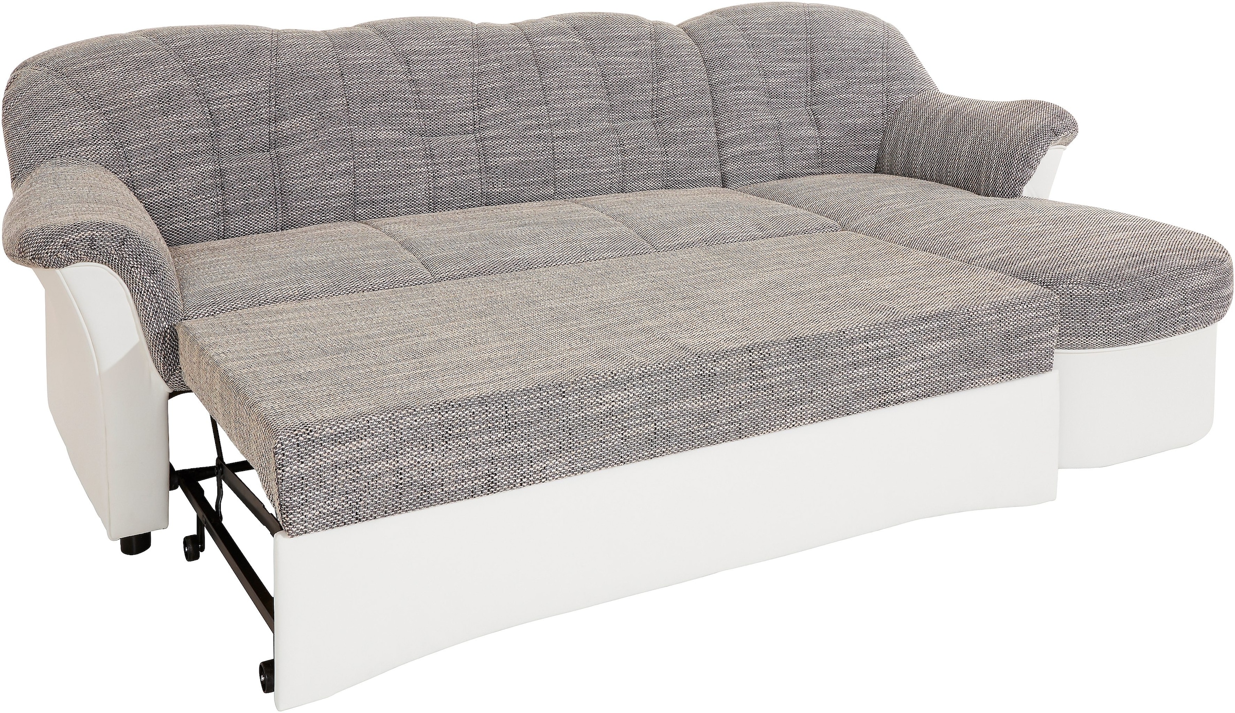 DOMO collection Ecksofa »Flores Schlafsofa, B/T/H: 233/142/86 cm, L-Form«, wahlweise mit Bettfunktion, wahlweise mit Federkern, auch in Leder