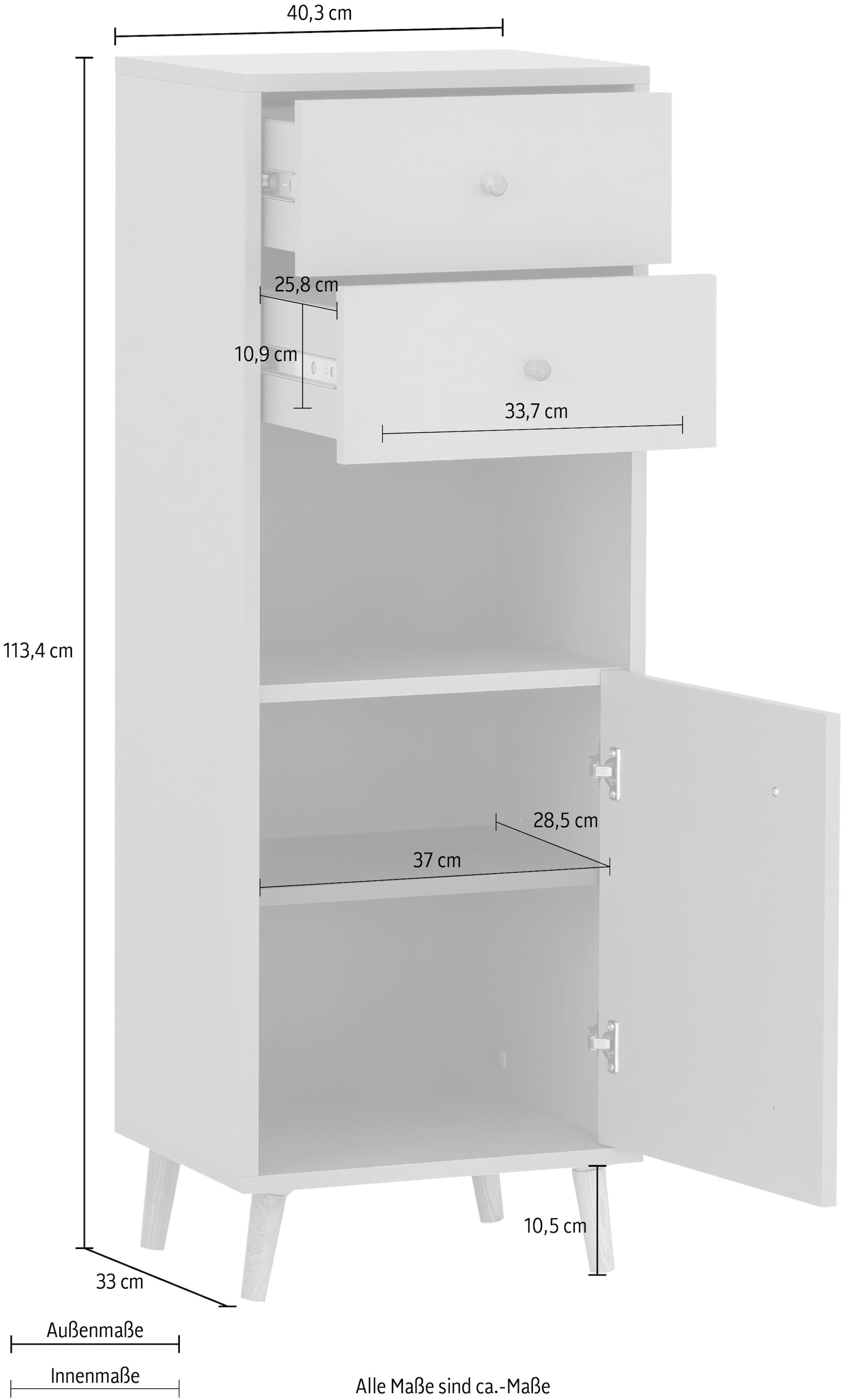 Schildmeyer Midischrank »Bjarne« Breite 40,3 m