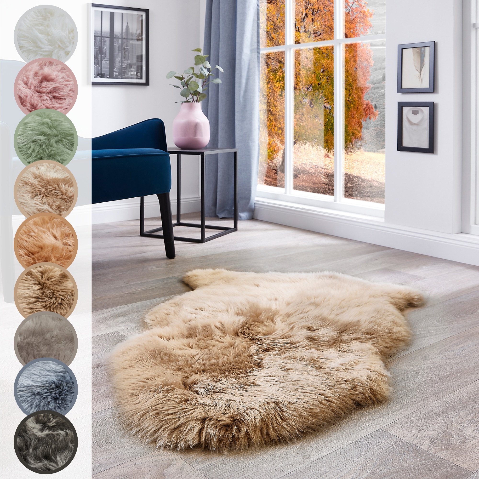 LUXOR living Fellteppich »Schaffell Namika«, fellförmig, 50 mm Höhe, echtes günstig online kaufen