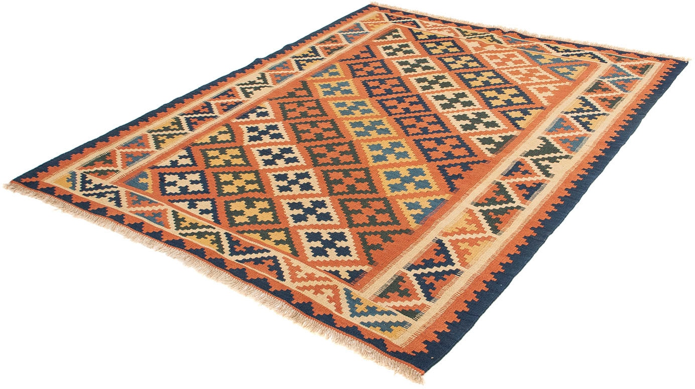 morgenland Wollteppich »Kelim - Oriental - 200 x 157 cm - braun«, rechtecki günstig online kaufen