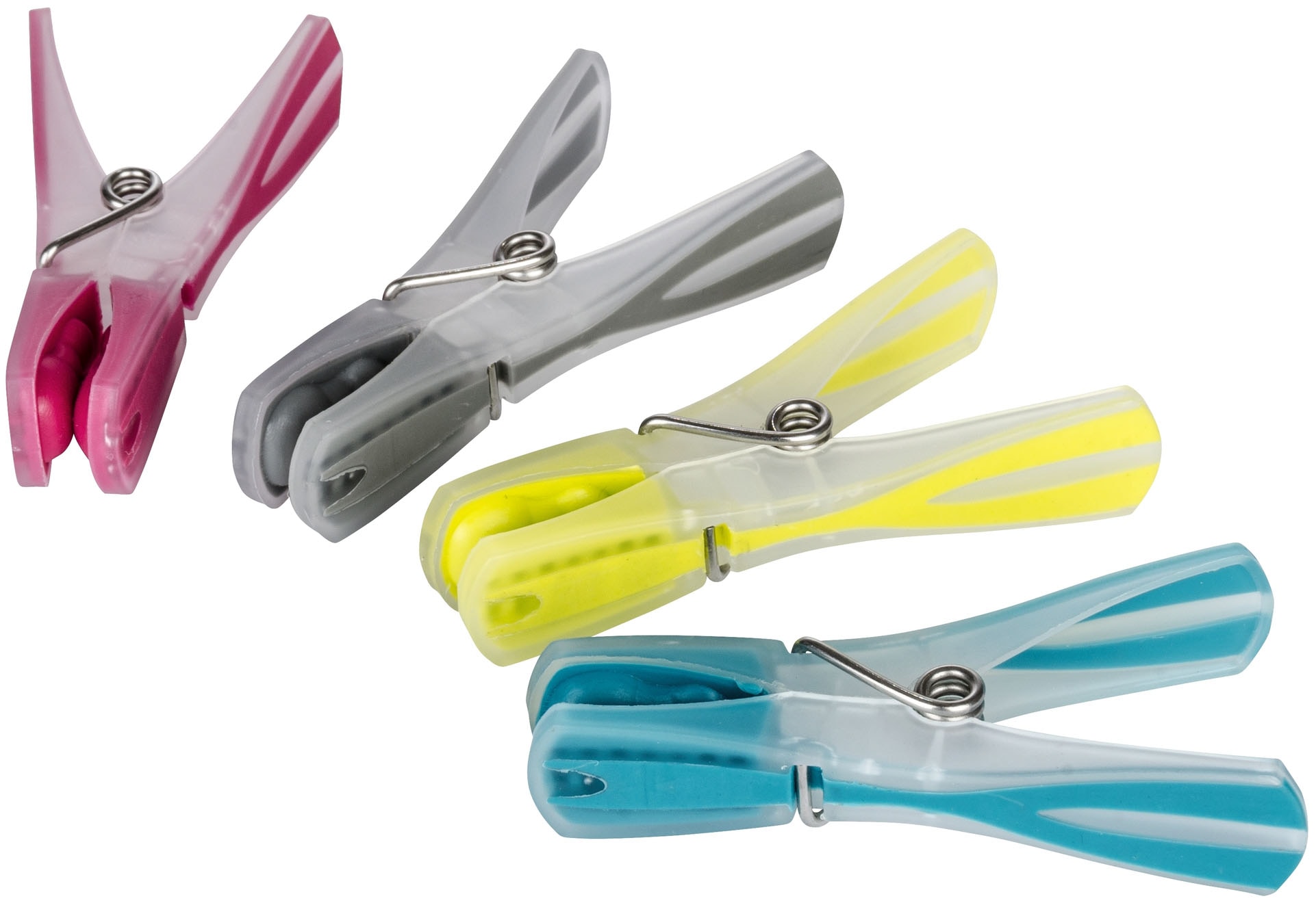 WENKO Wäscheklammern »Modell Arrow«, (Set, 48 St.), Wäscheclips mit rutschhemmender Spezialbeschichtung