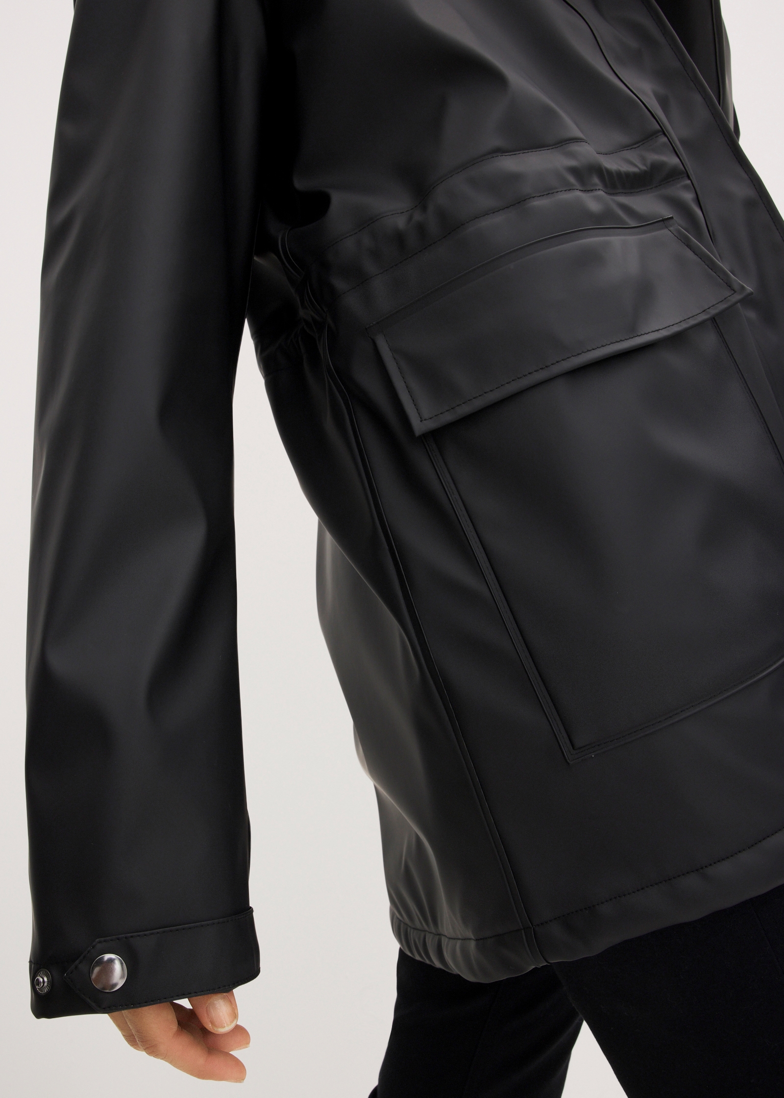 bonprix Regenjacke mit Kapuze Winterjack als Regenjacke mit Teddyfutter