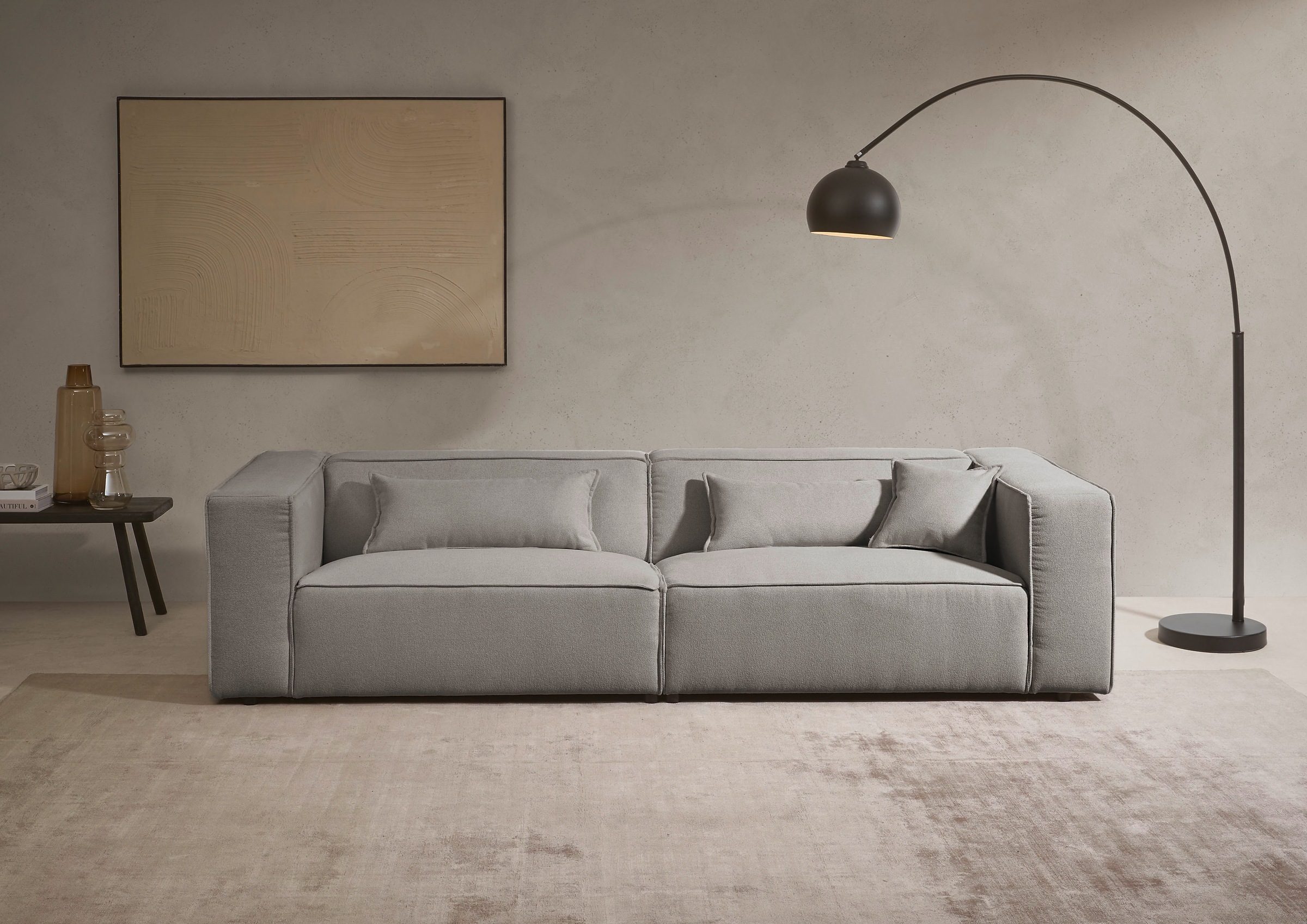 LeGer Home by Lena Gercke 3-Sitzer »PIARA, Couch mit Kedernaht, Sofa in Cor günstig online kaufen