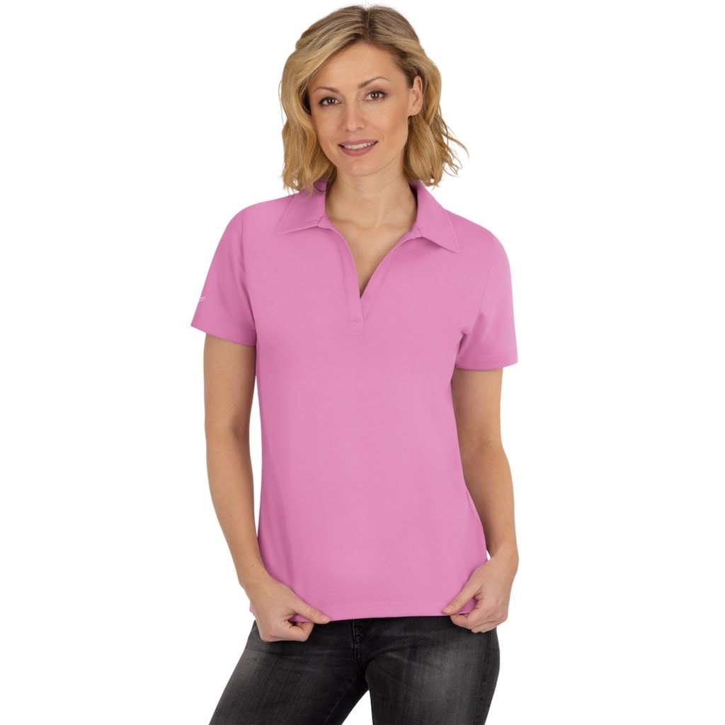 Trigema Poloshirt »TRIGEMA Poloshirt ohne Knopfleiste«, (1 tlg.)