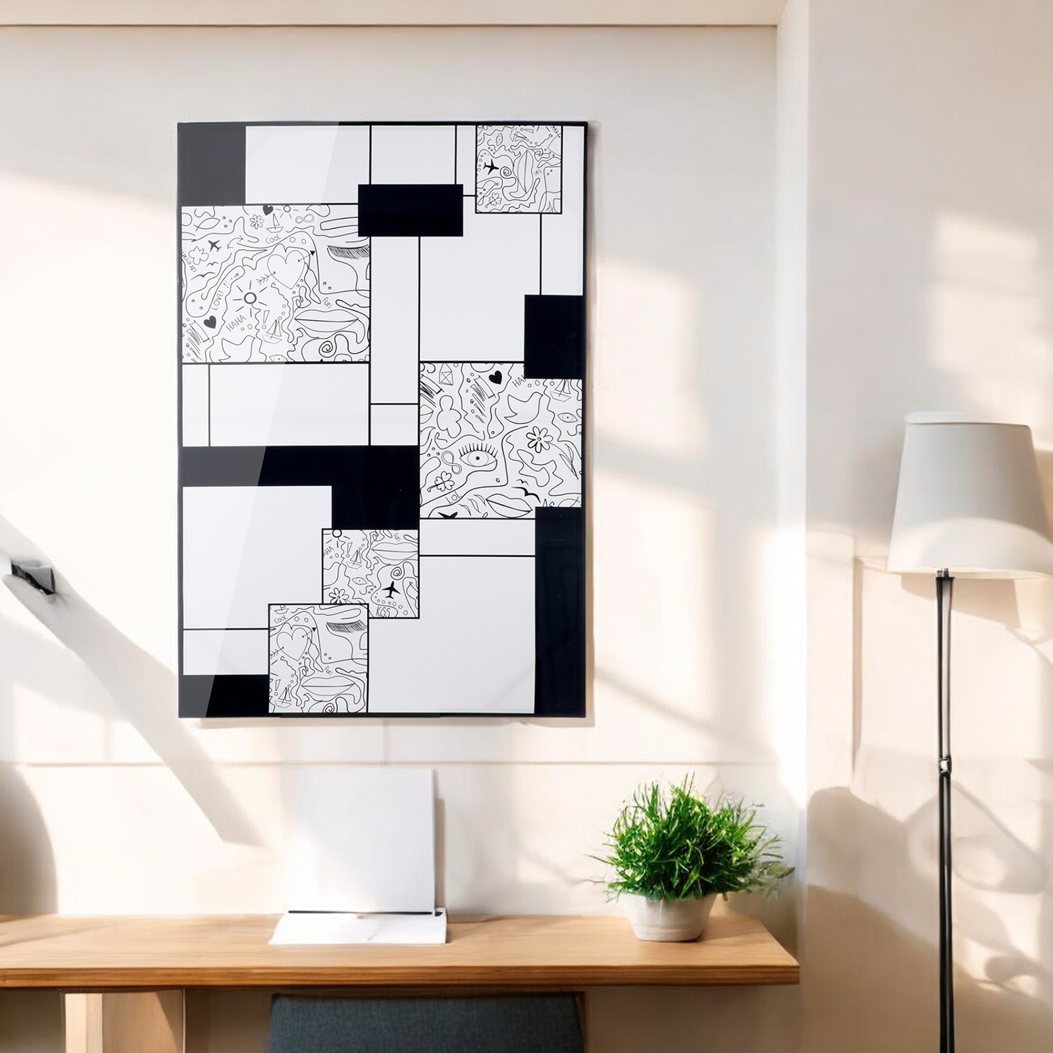 Casablanca by Gilde Leinwandbild »Modern Art rechteckig«, (1 St.)