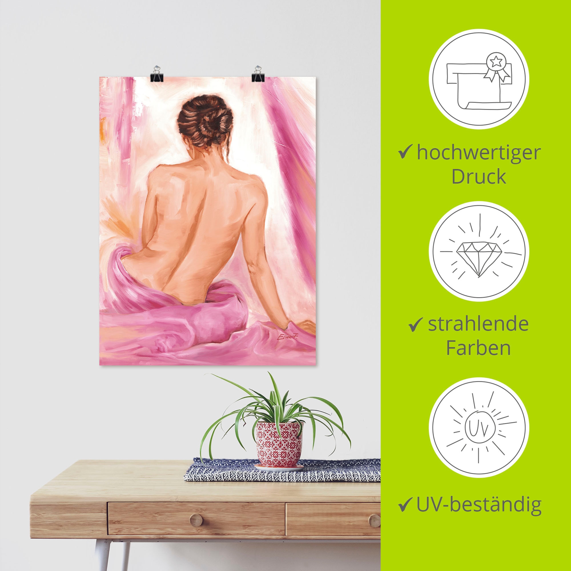 Artland Wandbild »Akt II«, Erotische Bilder, (1 St.), als Leinwandbild, Poster, Wandaufkleber in verschied. Größen