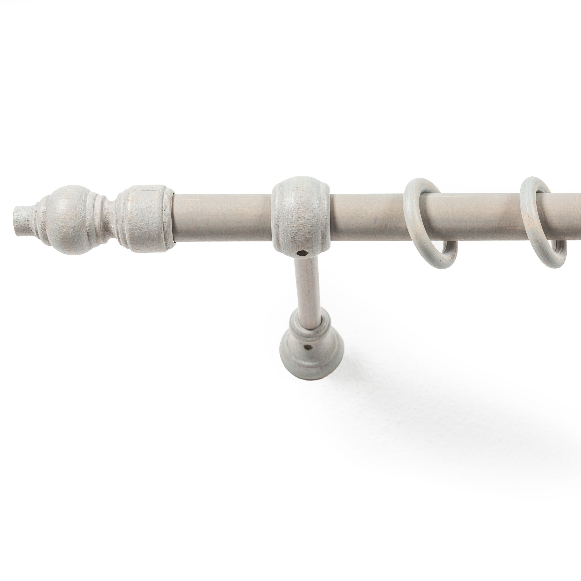 SN DECO GROUP Gardinenstange »Filigrano«, 1 läufig-läufig, Fixmaß, 28 mm, Holz, verschiedene Längen und Farben, Komplettset