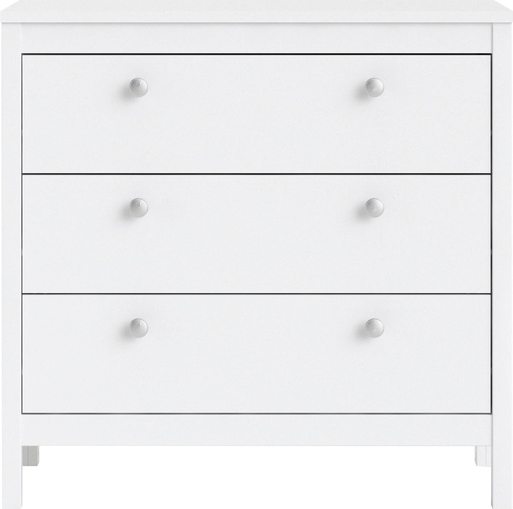Home affaire Kommode »Madrid, Aufbewahrung, Schubladenschrank, Stauraum«, mit 3 Schubladen, Breite 82,3 cm
