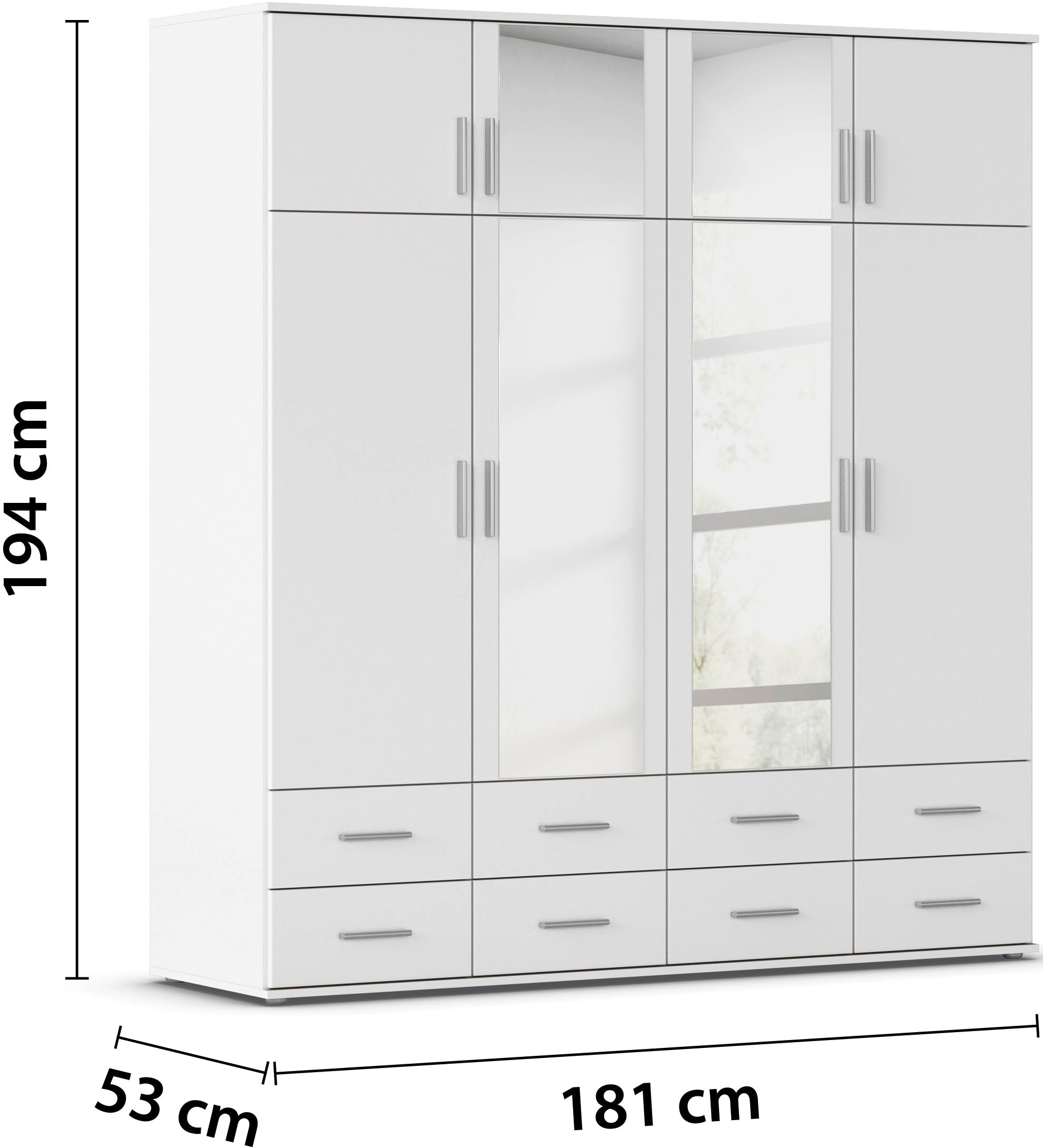 rauch Kleiderschrank »Kemi«, mit Spiegel