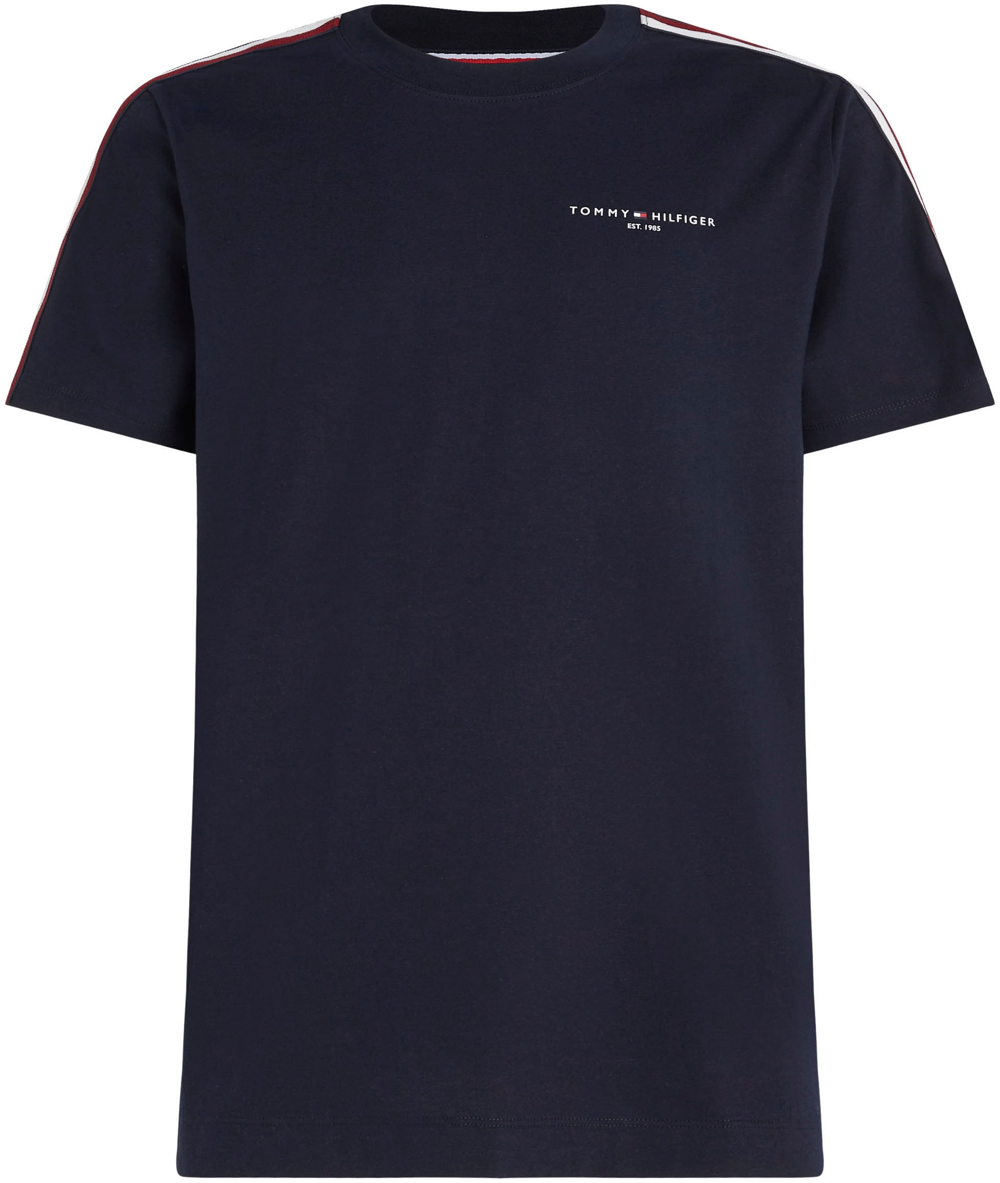 Tommy Hilfiger Rundhalsshirt »GLOBAL STRIPE PREP TEE«, mit Streifen in TH- Farben an beiden Ärmeln bestellen | T-Shirts