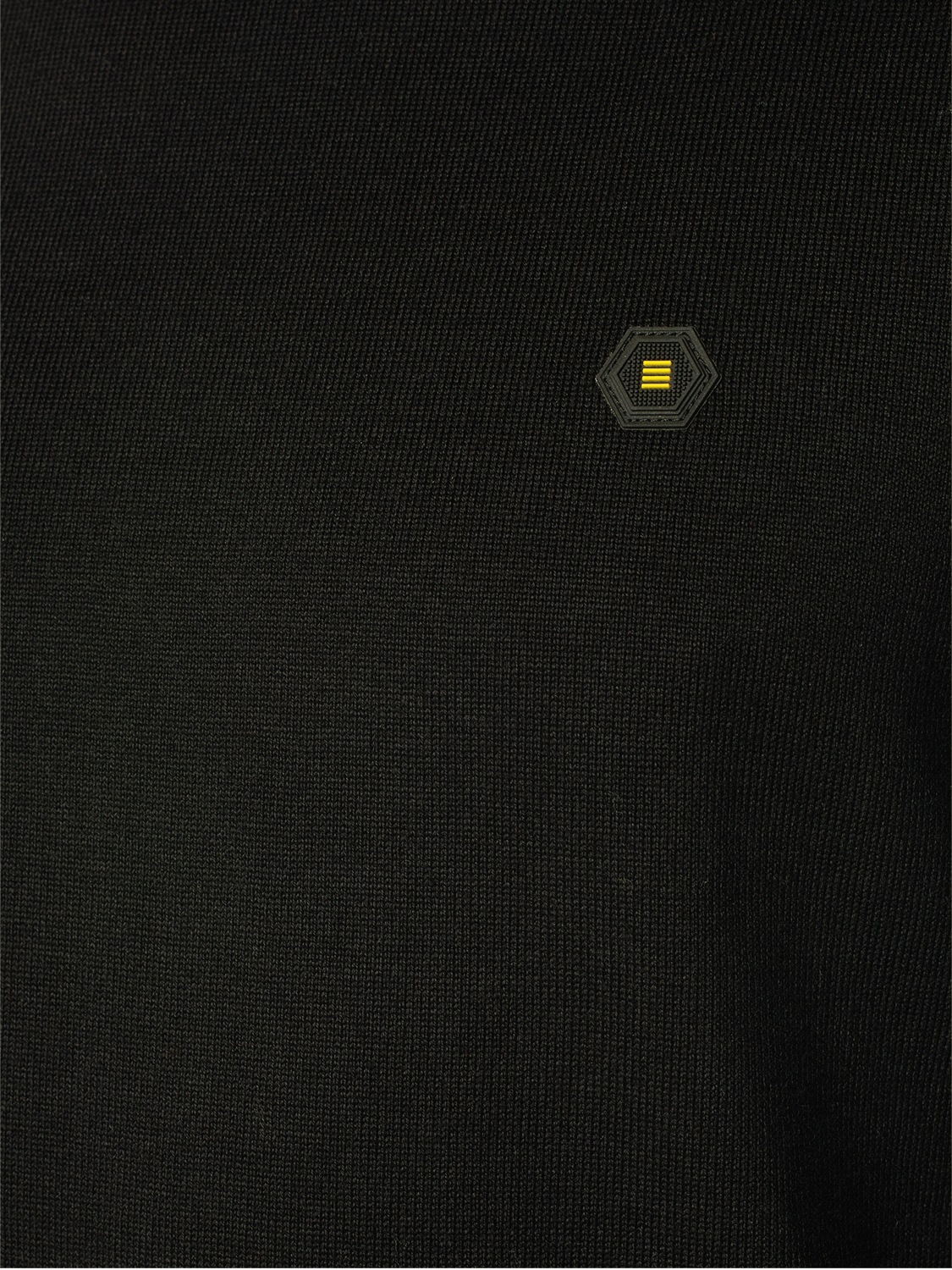 NO EXCESS Rollkragenpullover, mit Logo-Badge