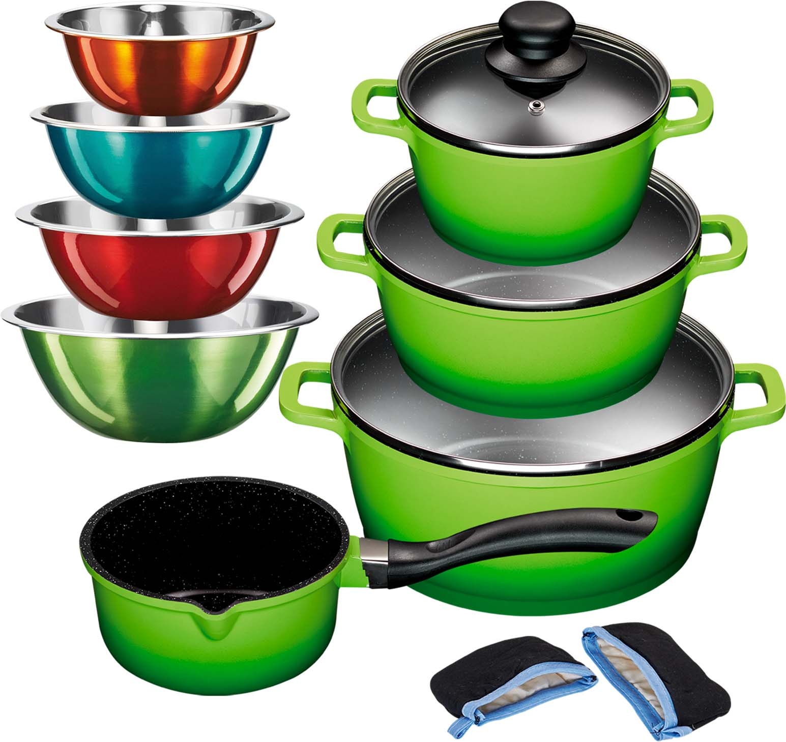 KING Topf-Set »ALUGUSS« Aluminiumguss Set, je 1 Kochtopf 16/20/24 cm, 1x St günstig online kaufen