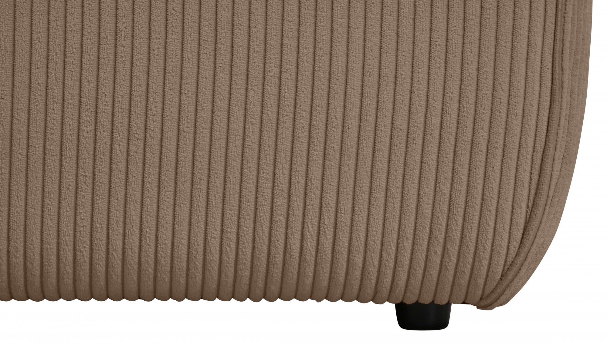 andas Ecksofa »Noord mit Kedernaht, Breite 227 cm«, Cord, Struktur, Webstoff, mit Wellenunterfederung, Massivholzrahmen