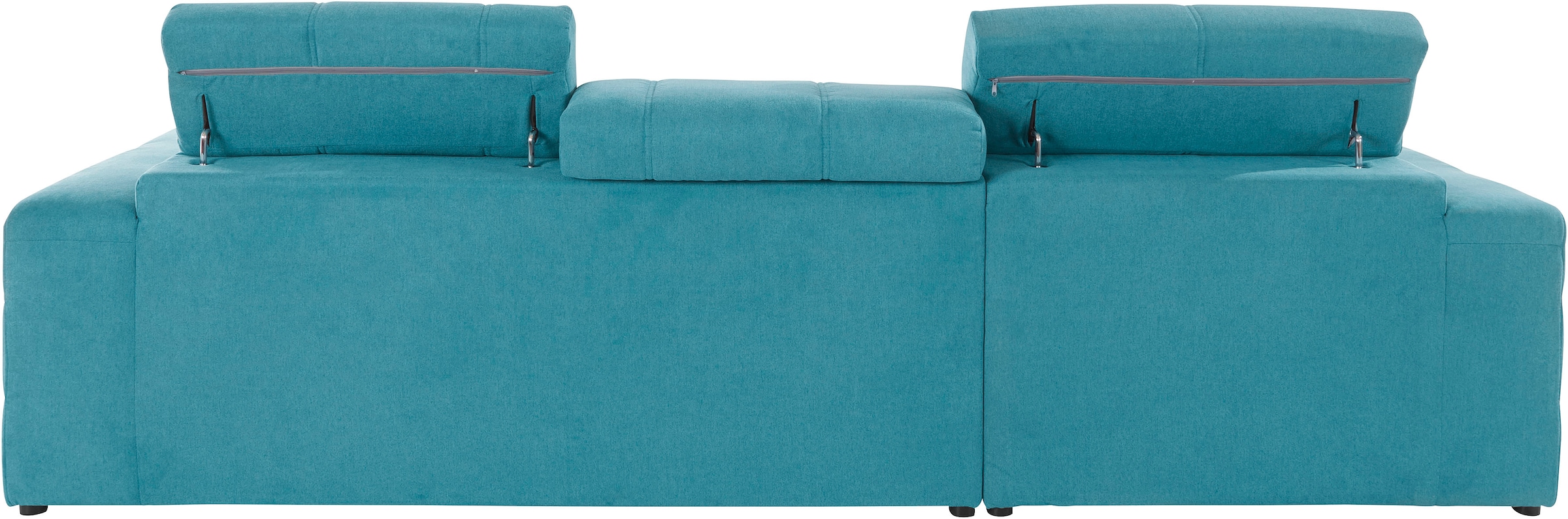DOMO collection Ecksofa »Brandon große Ausführung B/T/H: 289/177/80 cm, auch in Leder und Cord«, mit Kopfteilverstellung, wahlweise Sitztiefenverstellung, L-Form