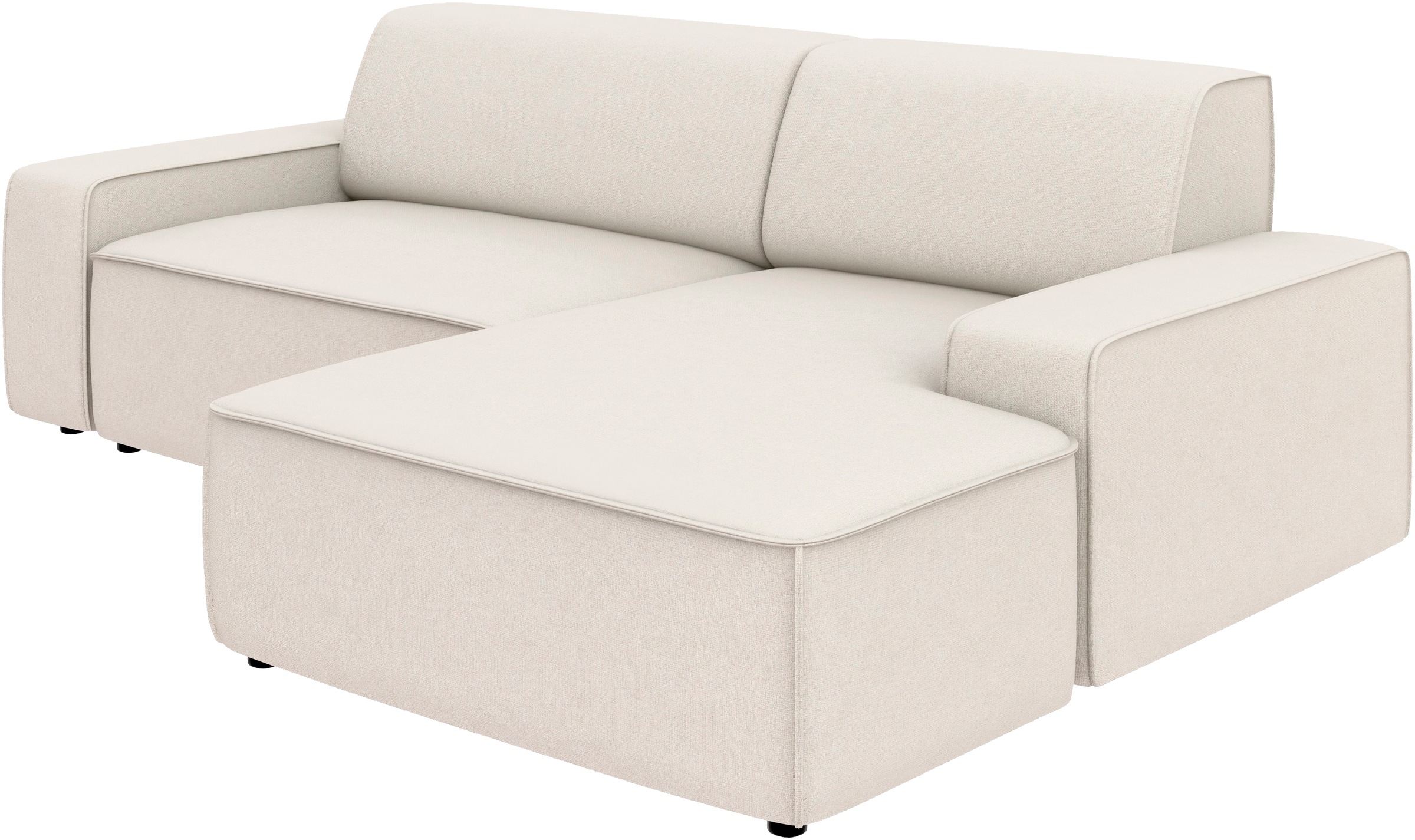 TRENDMANUFAKTUR Ecksofa »Graz, wahlweise mit Sitzvorschub und Bettkasten, L-Form, Breite 246 cm«, in Cord-, haustierfreundlichem LEO Struktur- oder LUMOS-3D-Bezug