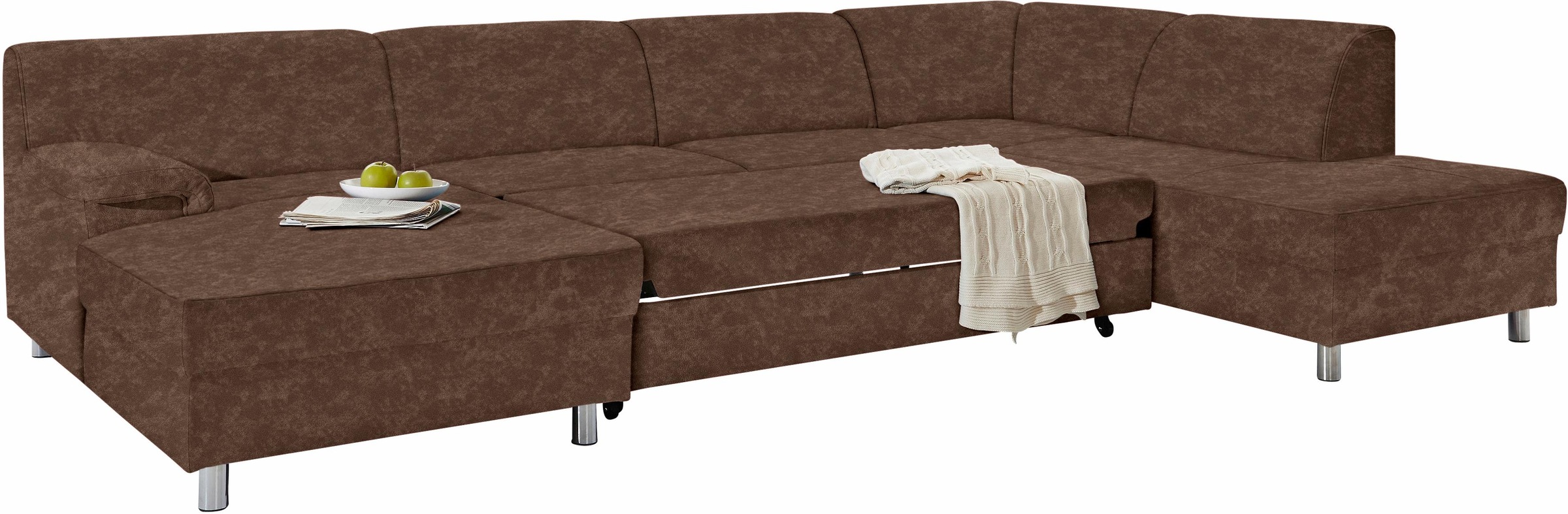 Home affaire Wohnlandschaft »Jamie, zeitloses Design, fester Sitzkomfort, v günstig online kaufen