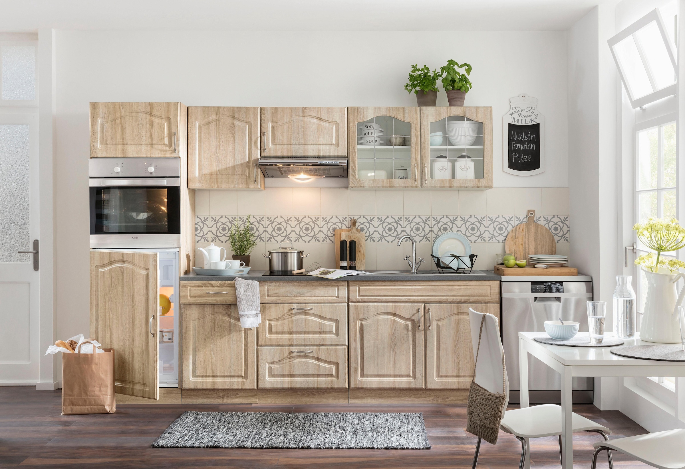 wiho Küchen Küchenzeile »Linz«, mit E-Geräten, Breite 270 cm auf Rechnung  bestellen