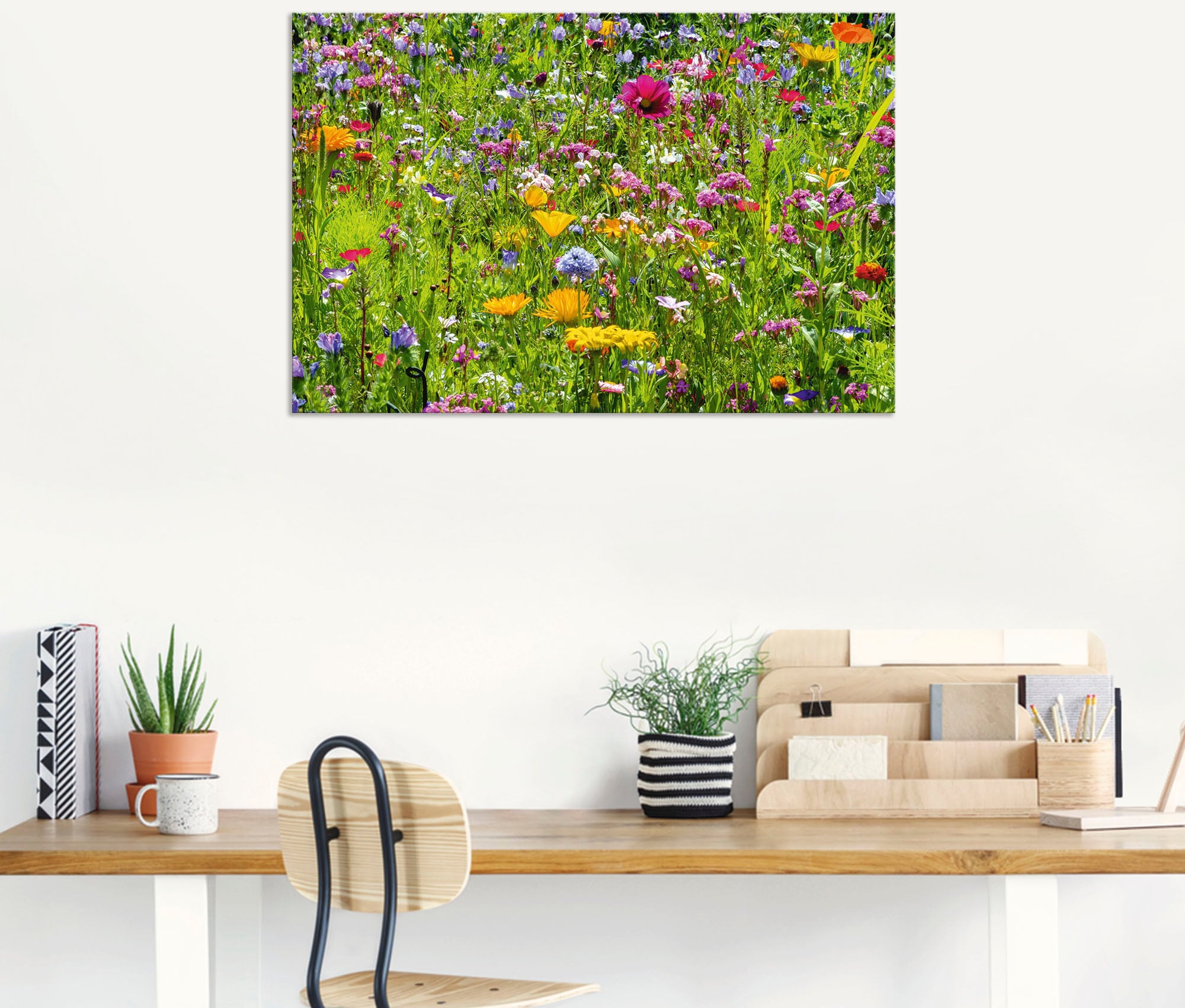 Artland Wandbild "Bunte Blumenwiese", Blumenwiese, (1 St.), als Alubild, Ou günstig online kaufen