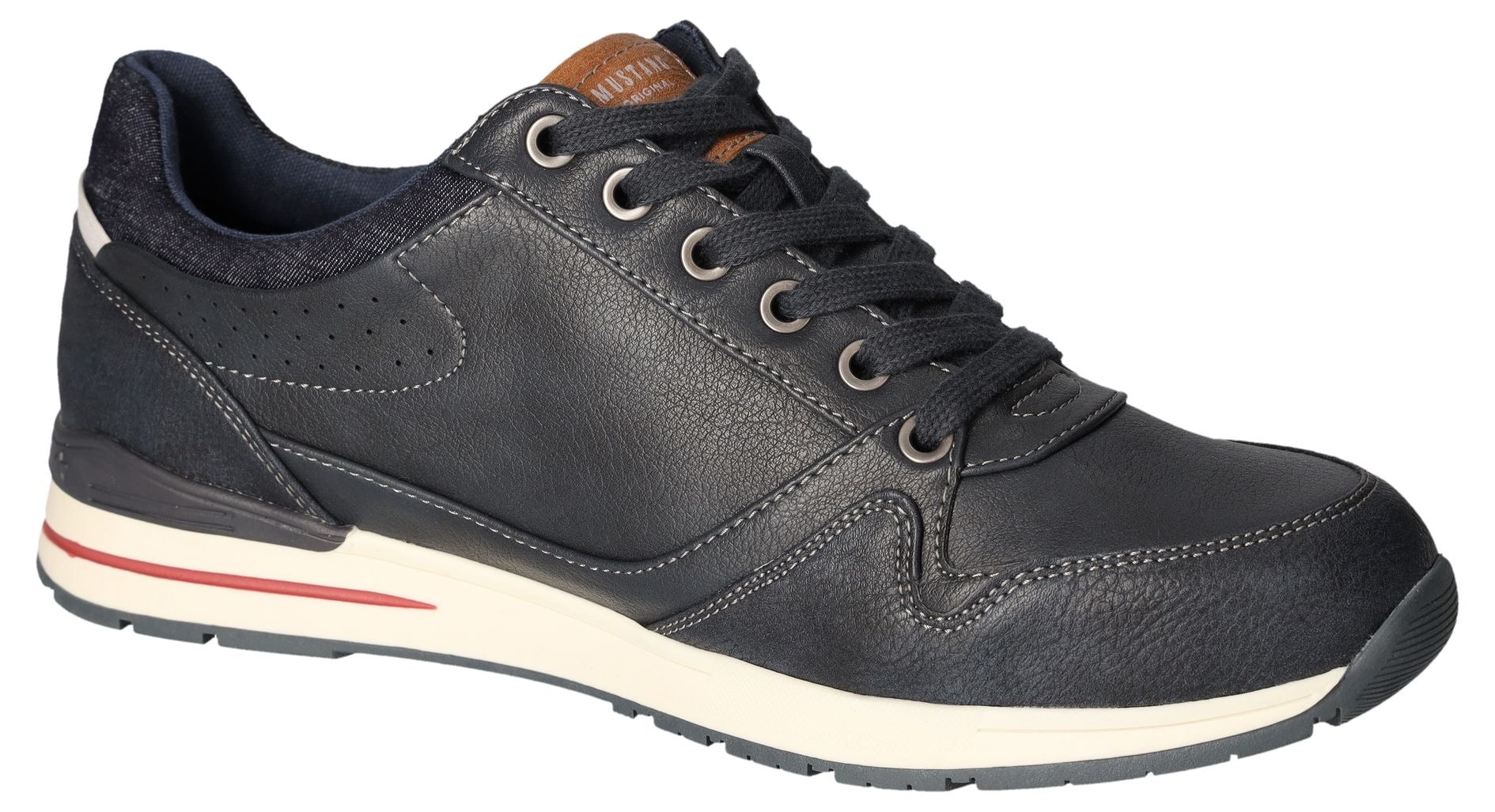 Mustang Shoes Sneaker, Freizeitschuh, Schnürschuh mit Außenreißverschluss